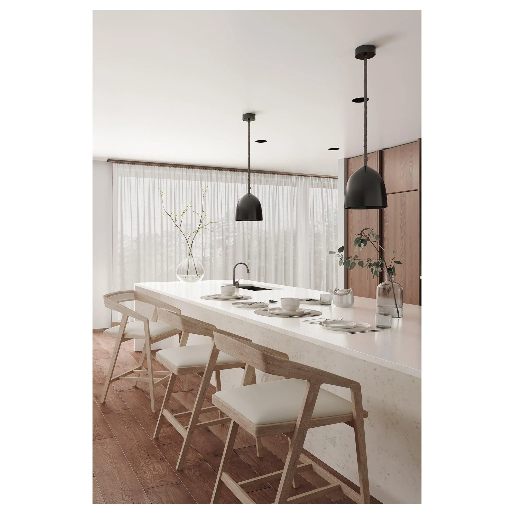 Padma Oak Counter Stool Light Grey - Frankwebs