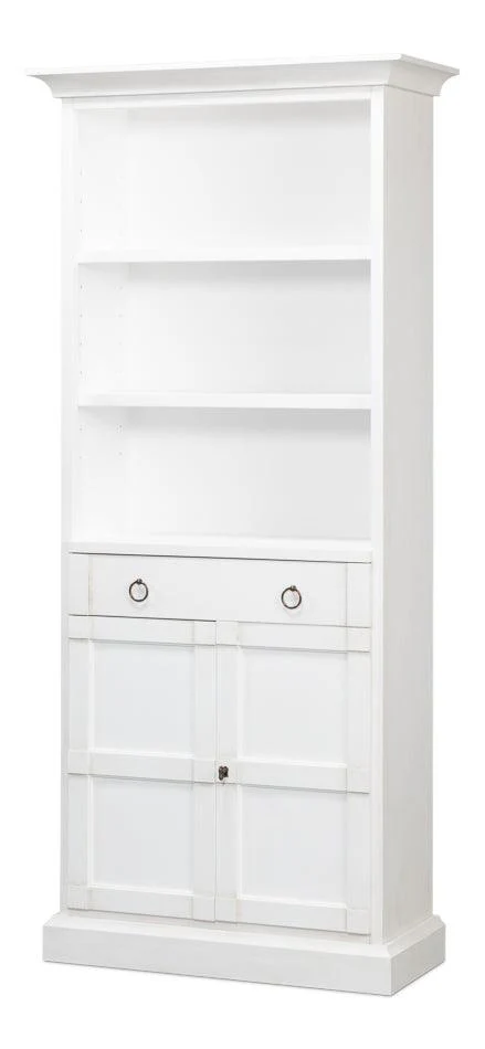 Bookcase With Doors - Cortina White - Frankwebs