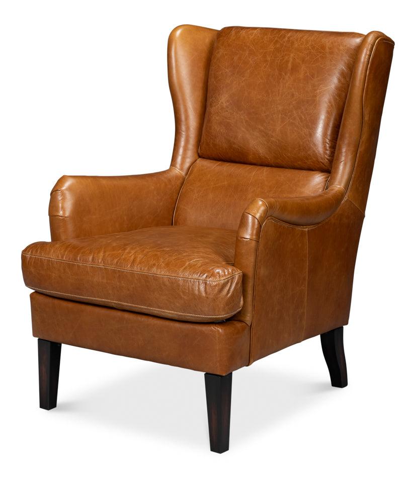 Elite Wing Lounge Chair - Cuba Brown - Frankwebs