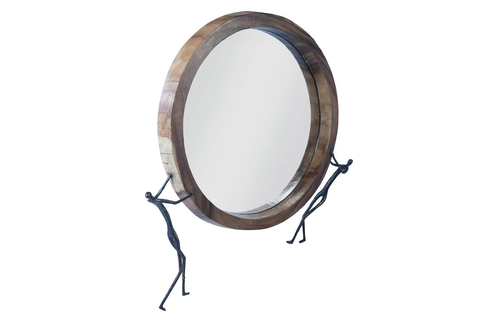 Atlas Mirror, Chamcha Wood, Natural, Metal - Frankwebs