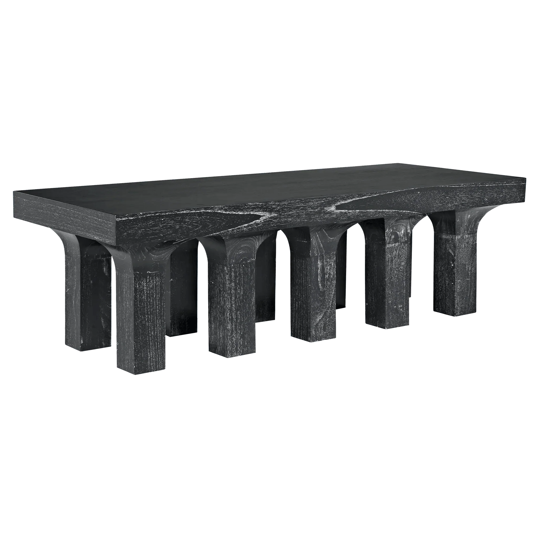 Santos Coffee Table, Cinder Black - Frankwebs
