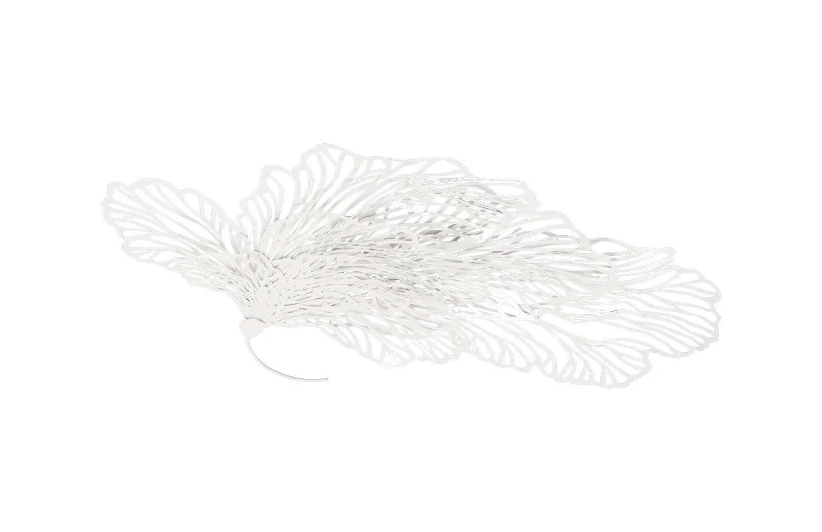 Butterfly Wall Art, White, LG - Frankwebs