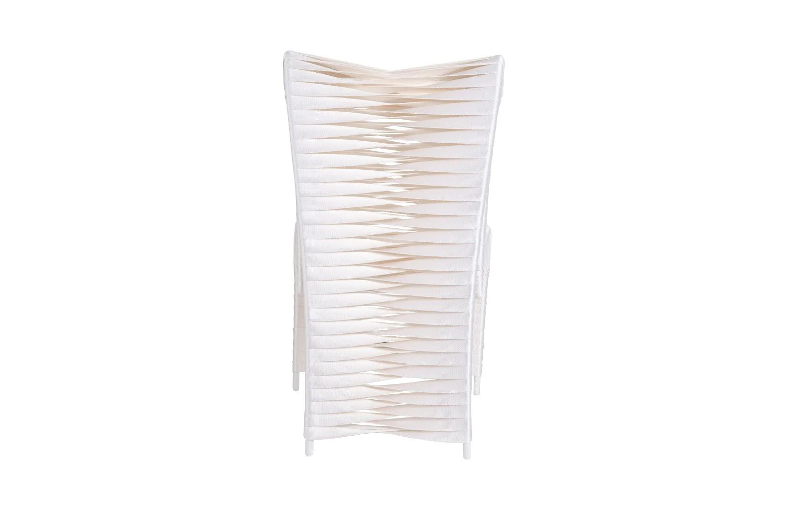 Seat Belt Dining Chair, High Back, White/Off-White - Frankwebs