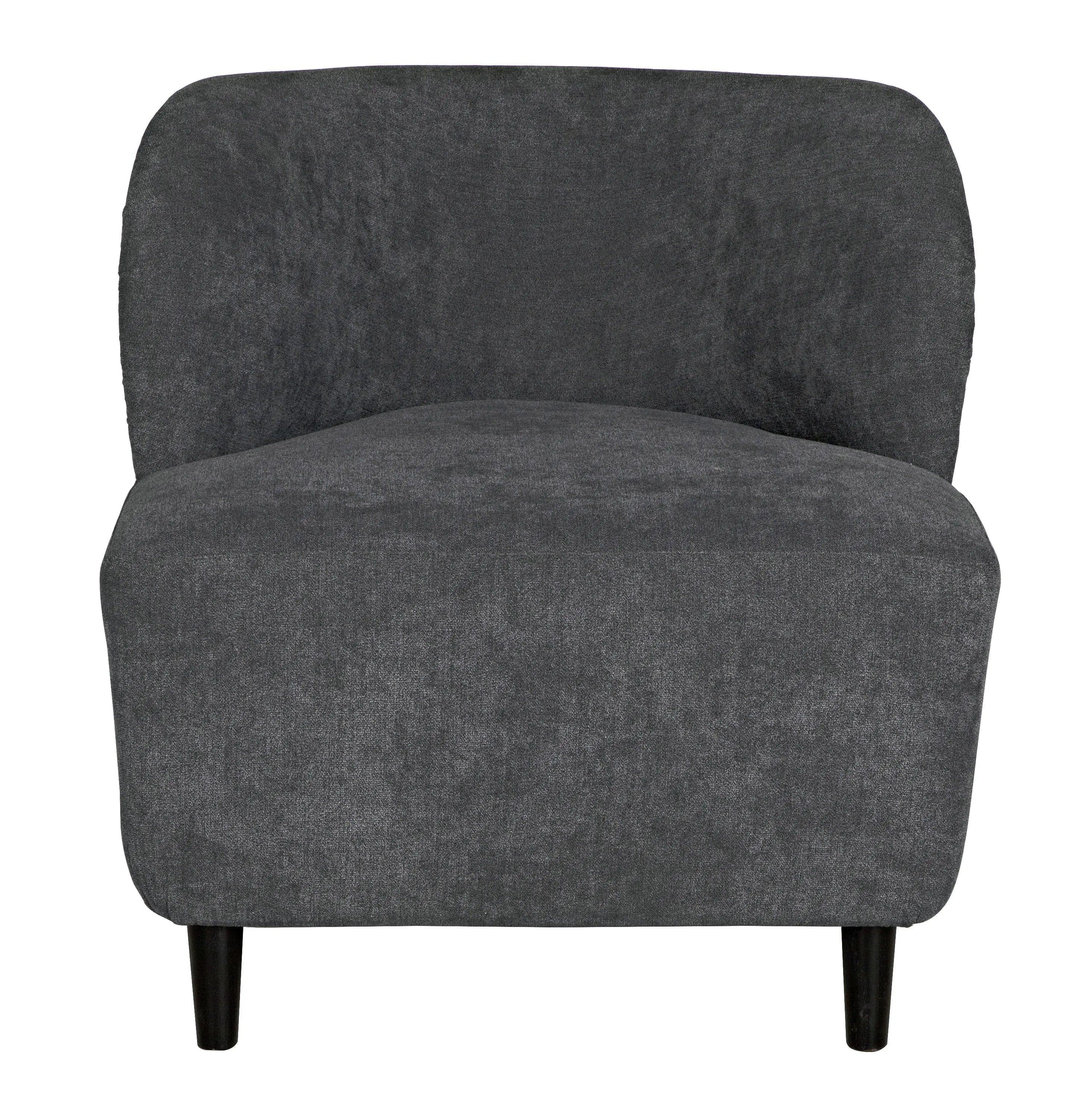 Laffont Chair with Grey Fabric - Frankwebs