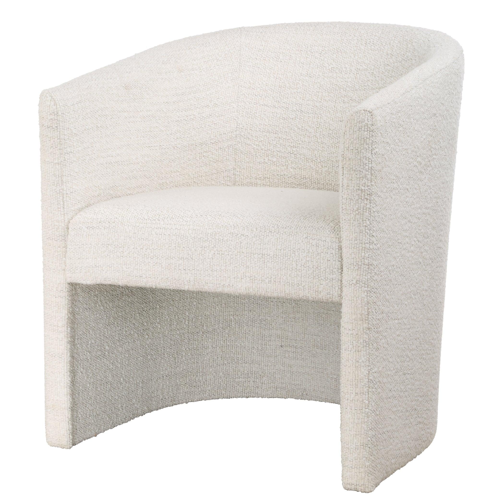 Encompass White Fabric Dining Chair - Frankwebs