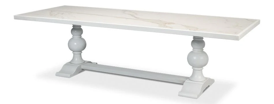 Rectangular Dining Table Cortina White 2 - Frankwebs