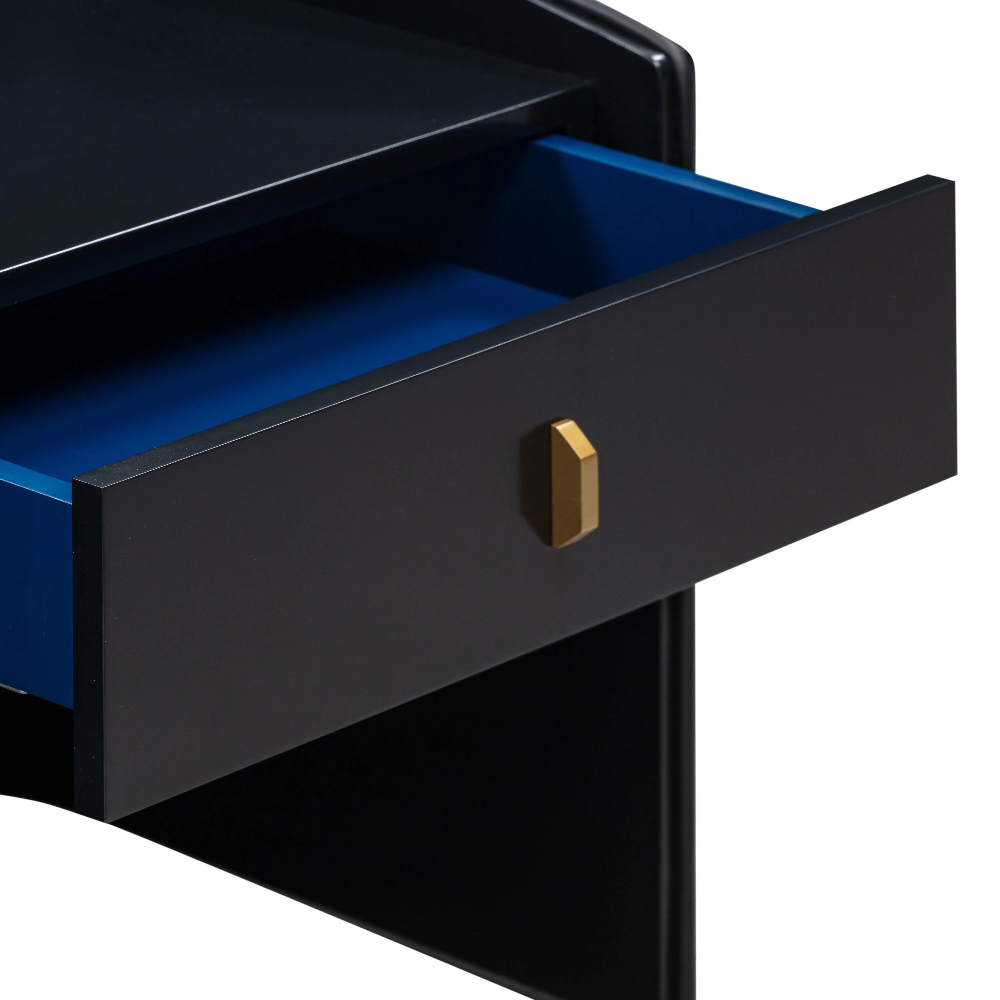 Collins Black Lacquer Nightstand - Frankwebs