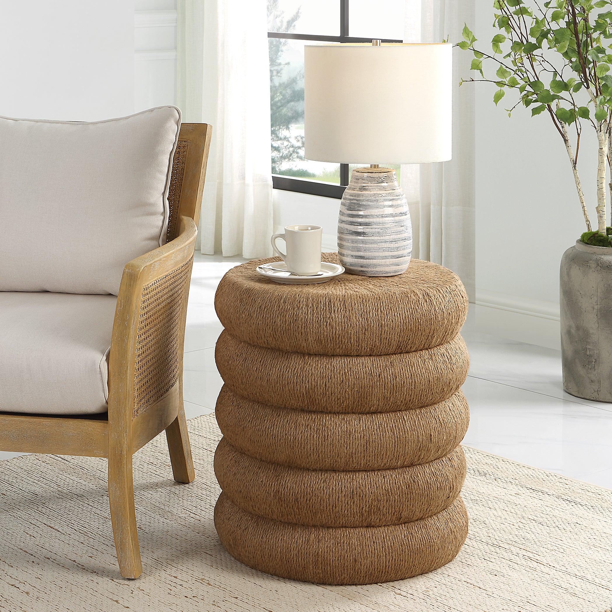 Capitan Braided Rope Side Table - Frankwebs