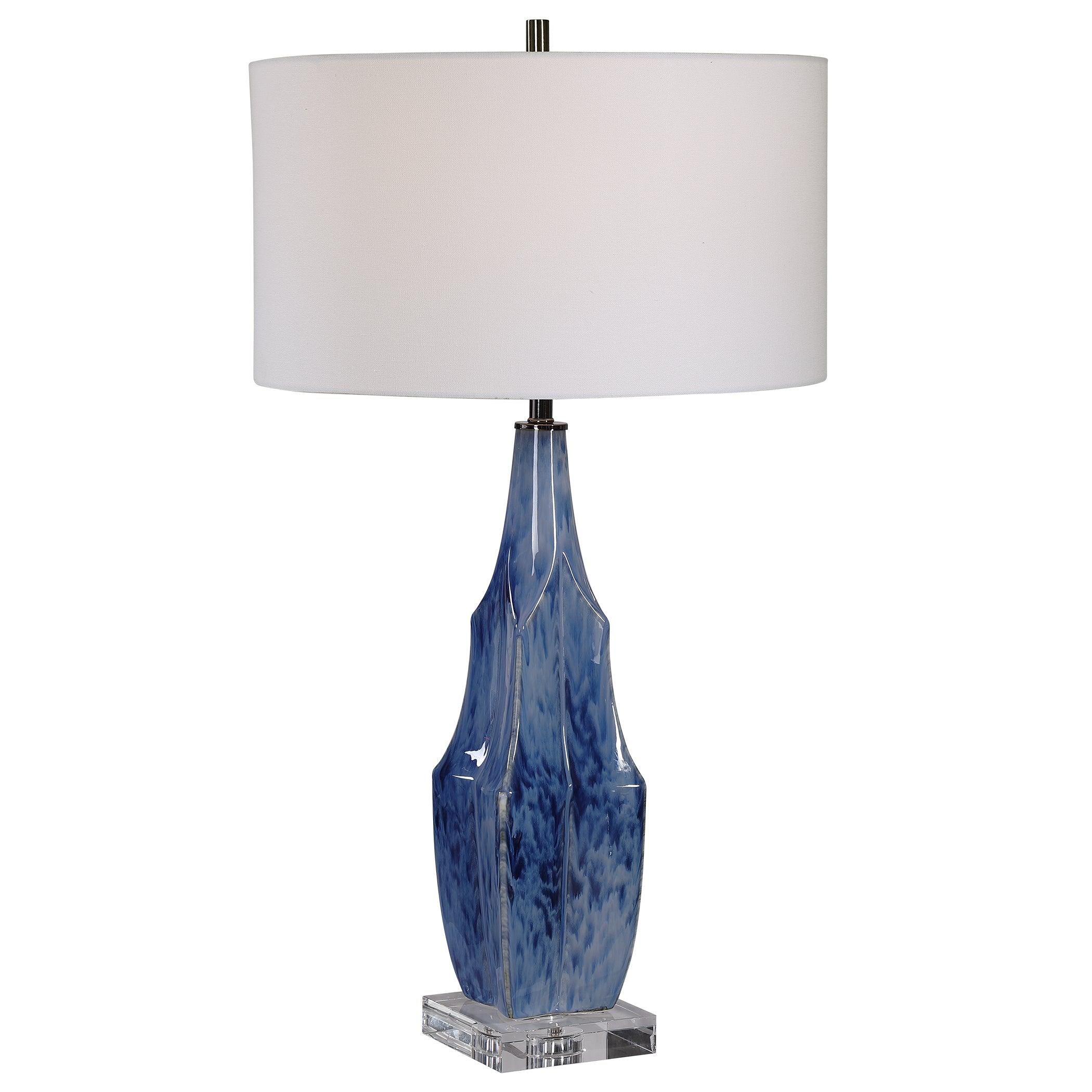 EVERARD BLUE TABLE LAMP - Frankwebs
