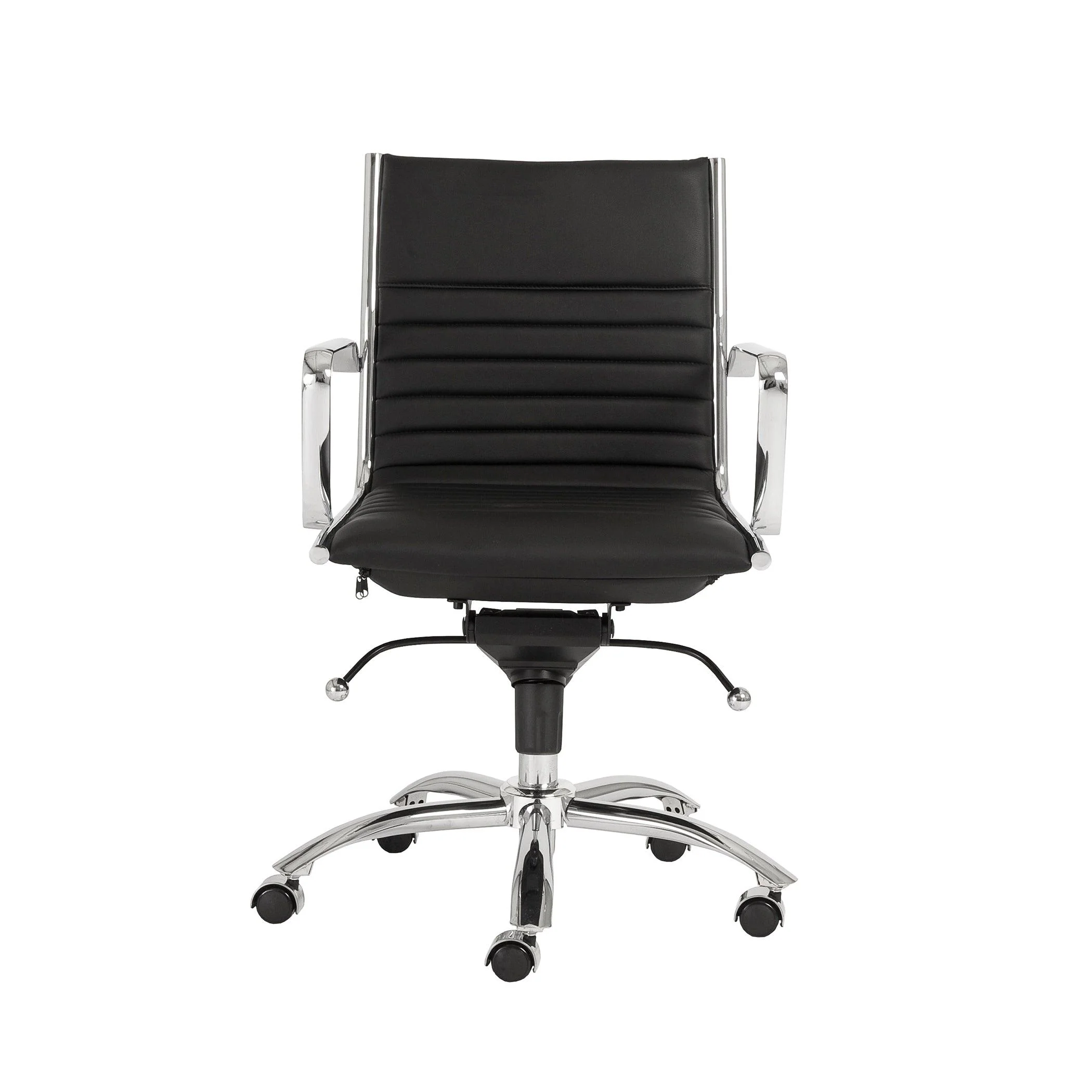 Dirk Low Back Office Chair  Leatherette - Frankwebs