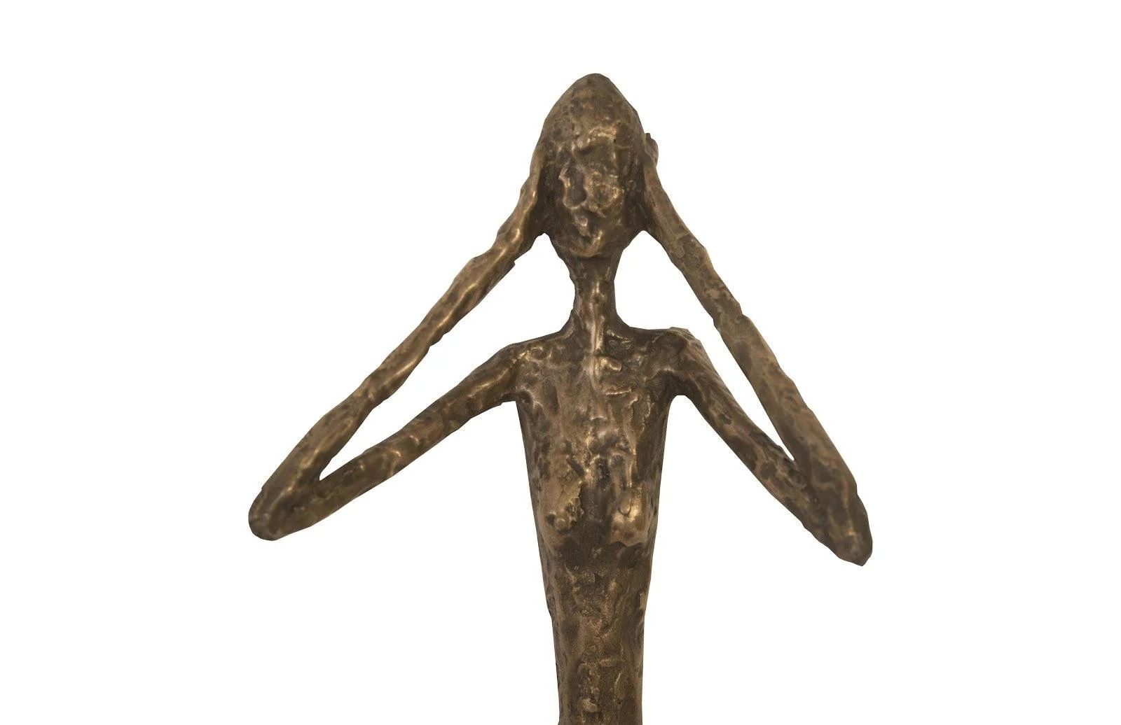 See, Speak, Hear No Evil Wall Art, Resin, Bronze, Set Of 3 - Frankwebs