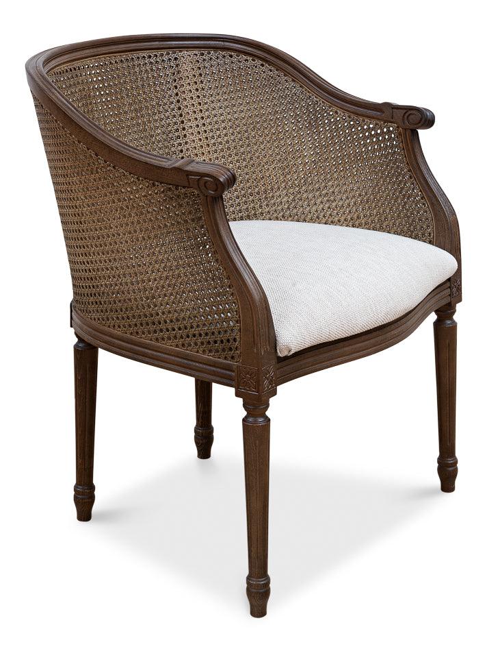 Louis Xvi Tub Chair Driftwood Oatmeal - Frankwebs