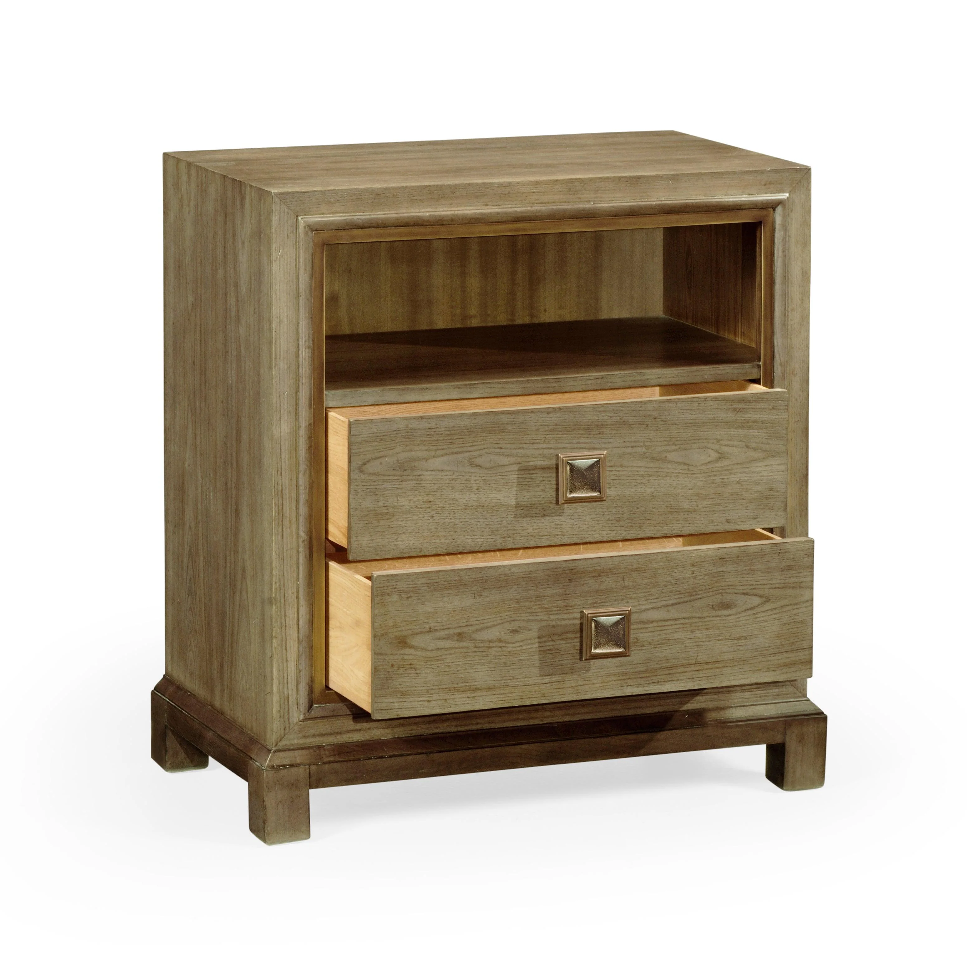 Traditional Accents Nightstand in Light Grey Chestnut - Frankwebs