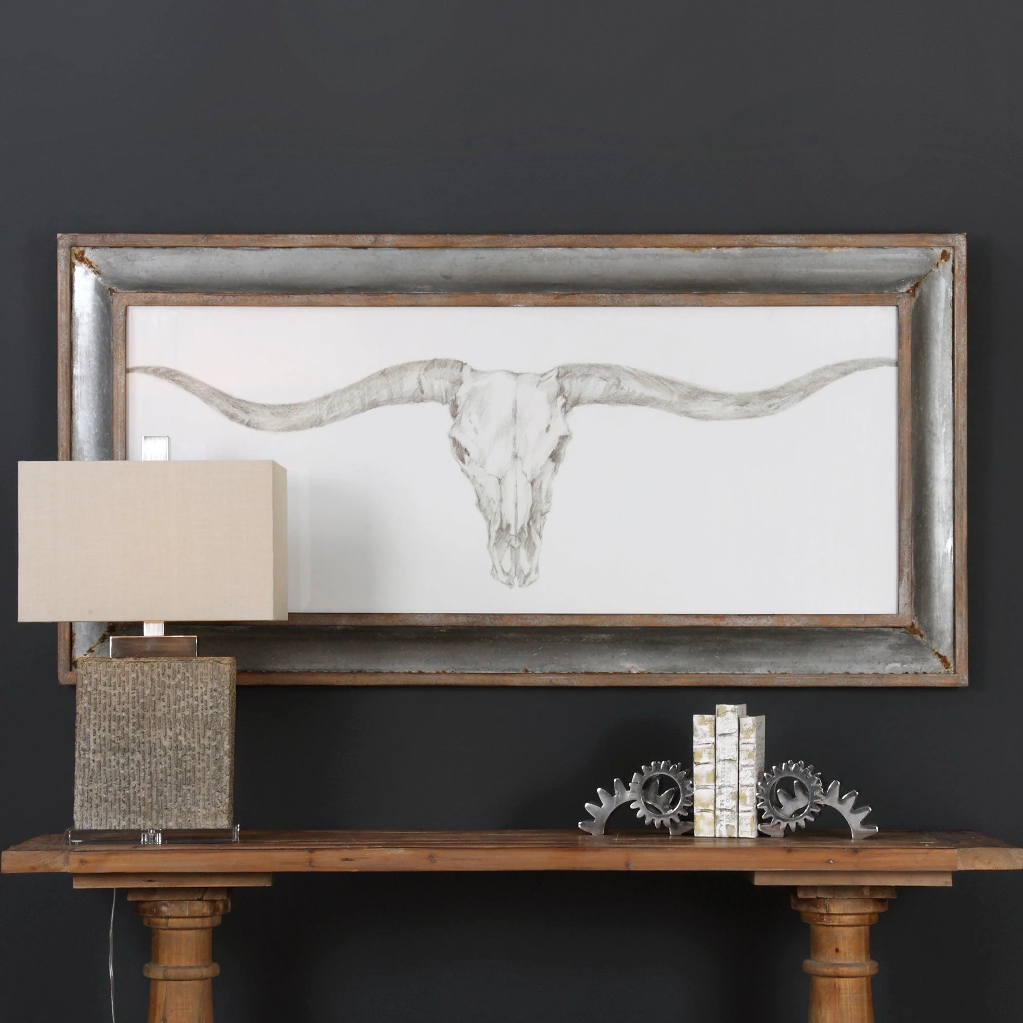 WESTERN SKULL MOUNT PRINT - Frankwebs