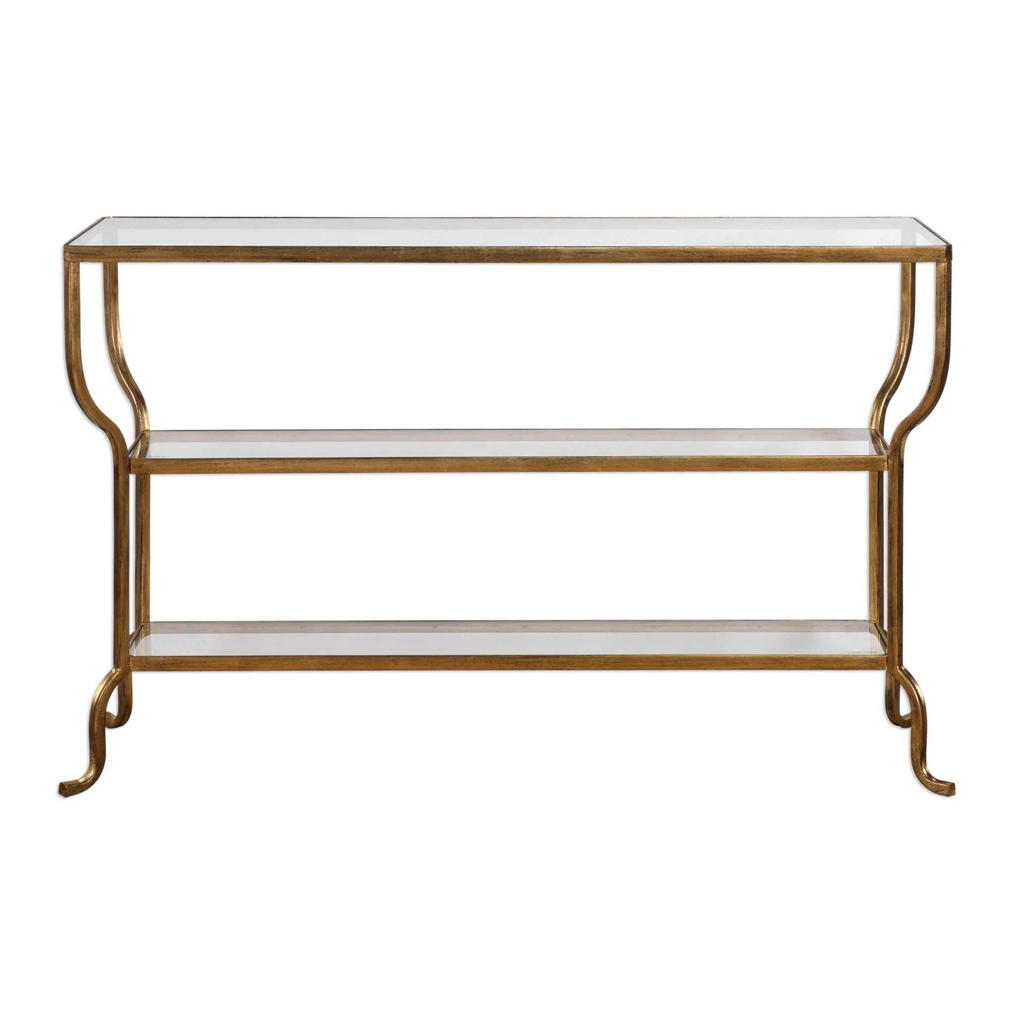 DELINE GOLD CONSOLE TABLE - Frankwebs