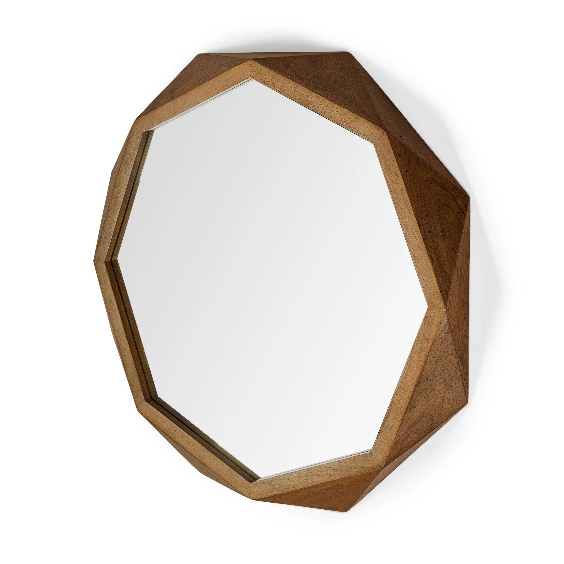 Aramis II Wood Frame Wall Mirror - Frankwebs