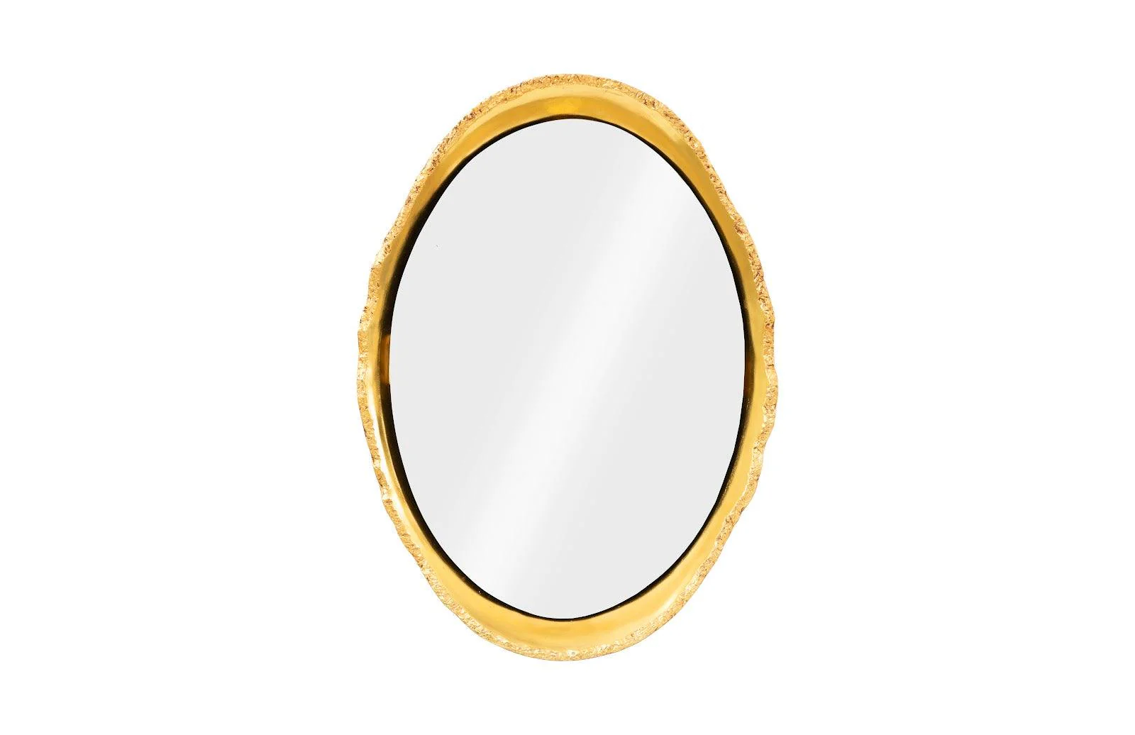 Broken Egg Mirror, White and Gold Leaf - Frankwebs