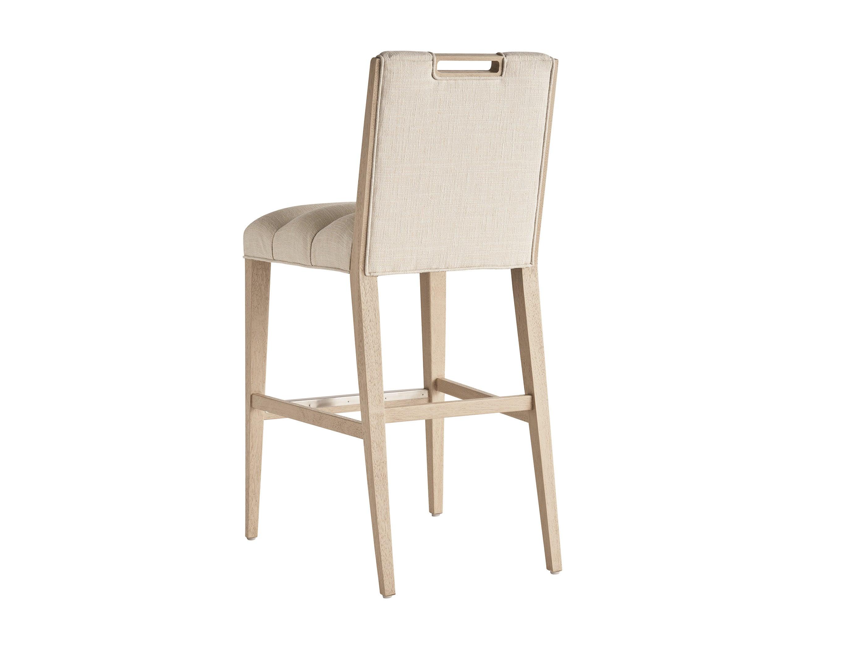 Sunset Key Greer Channeled Upholstered Bar Stool - Frankwebs