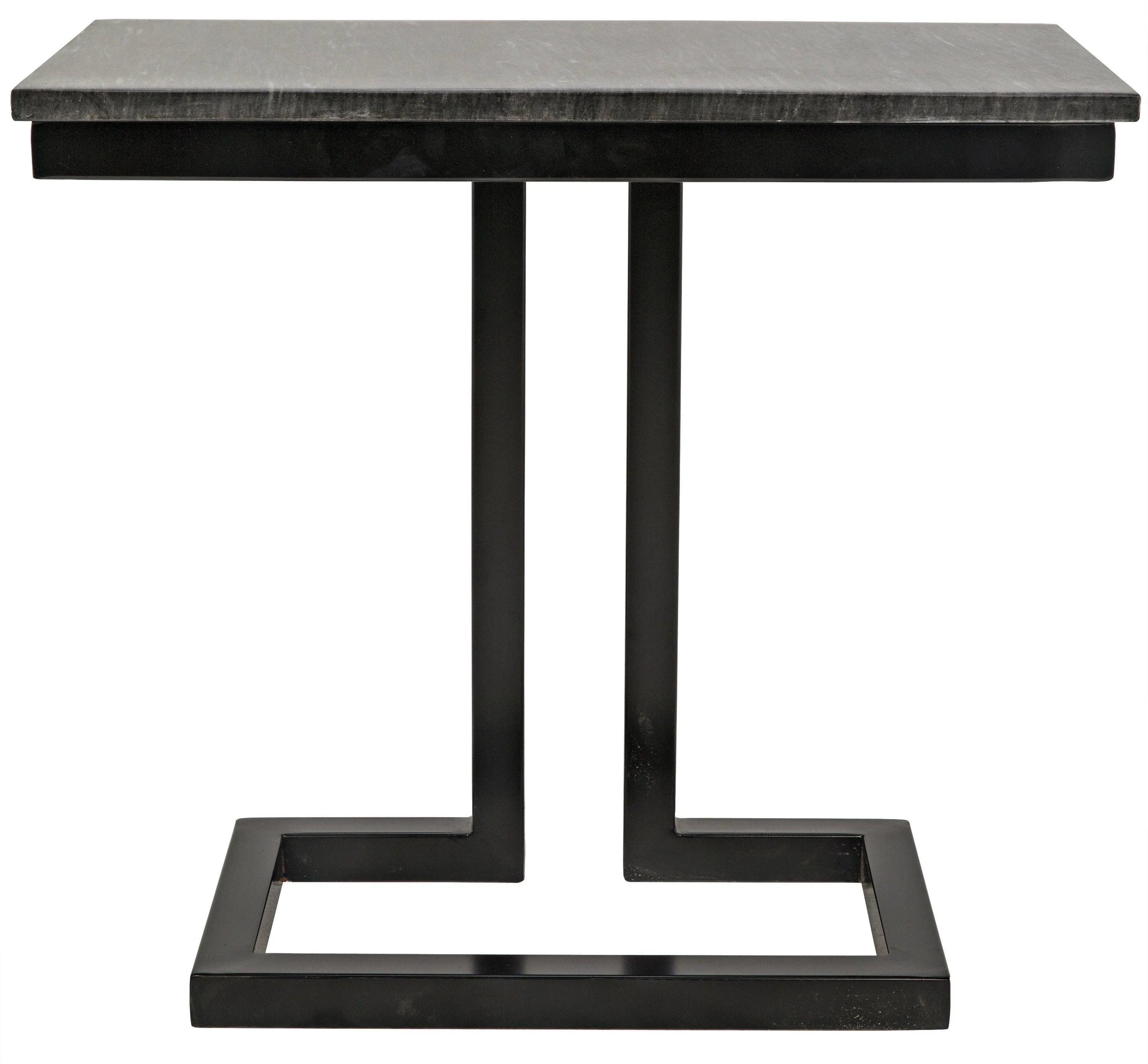 Alonzo Side Table - Matte Black - Frankwebs