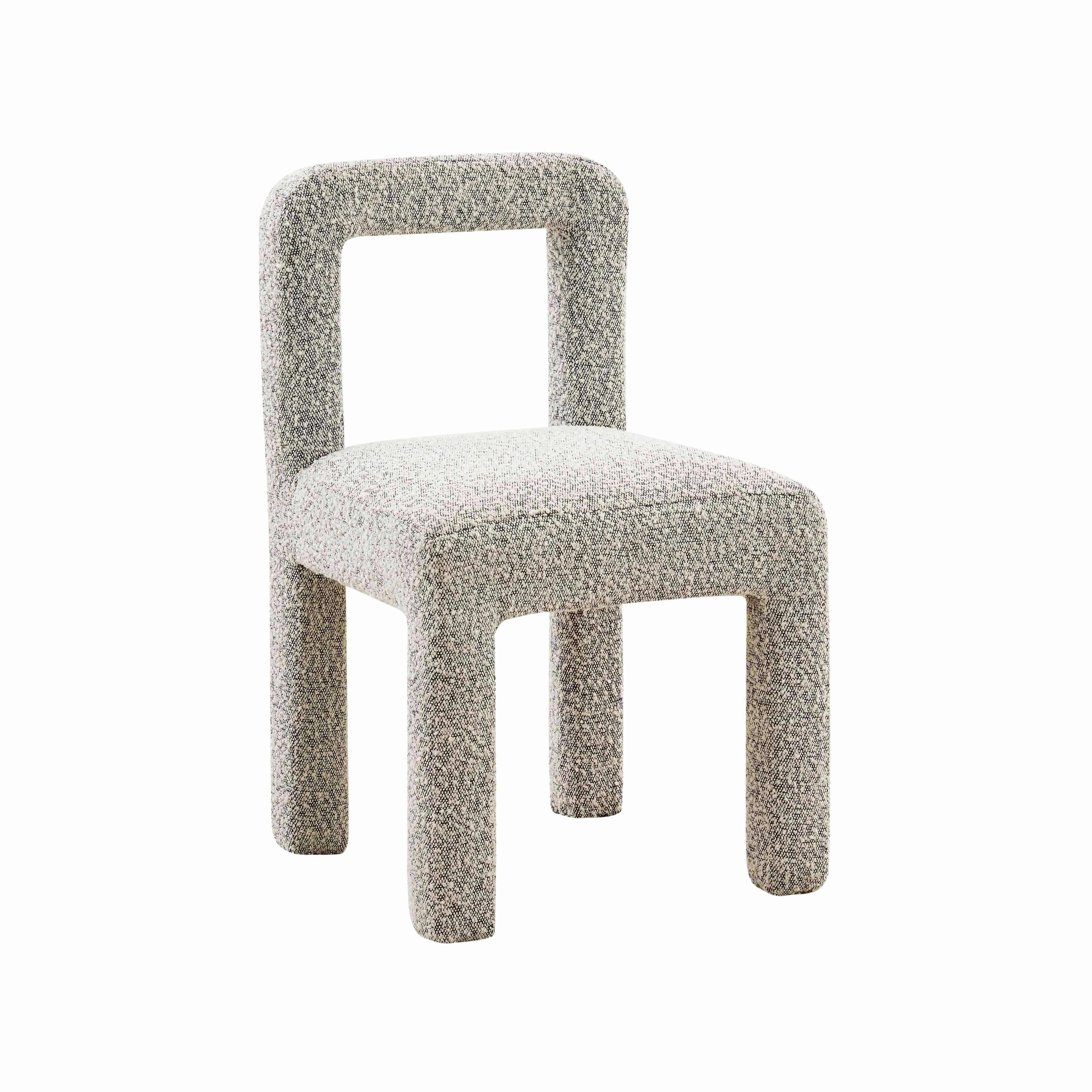 Hazel Grey Boucle Dining Chair - Frankwebs