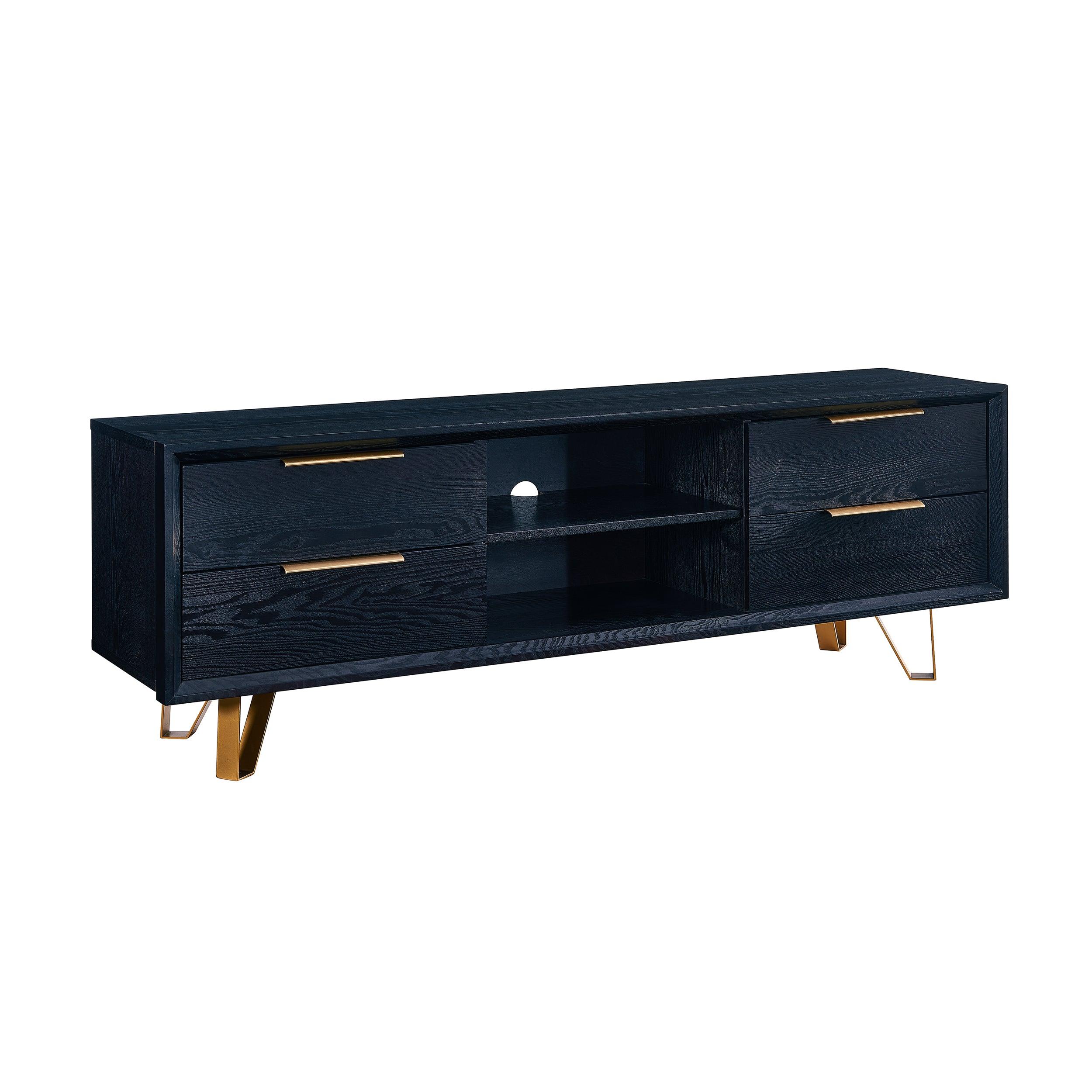 Malone Black Entertainment Console - Frankwebs