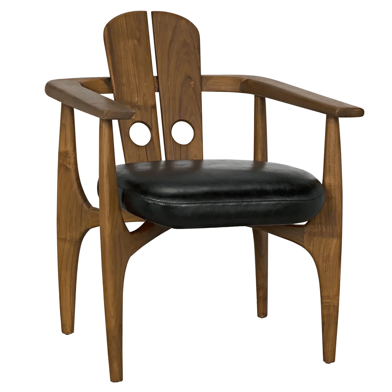 Kato Chair, Teak with Leather - Frankwebs