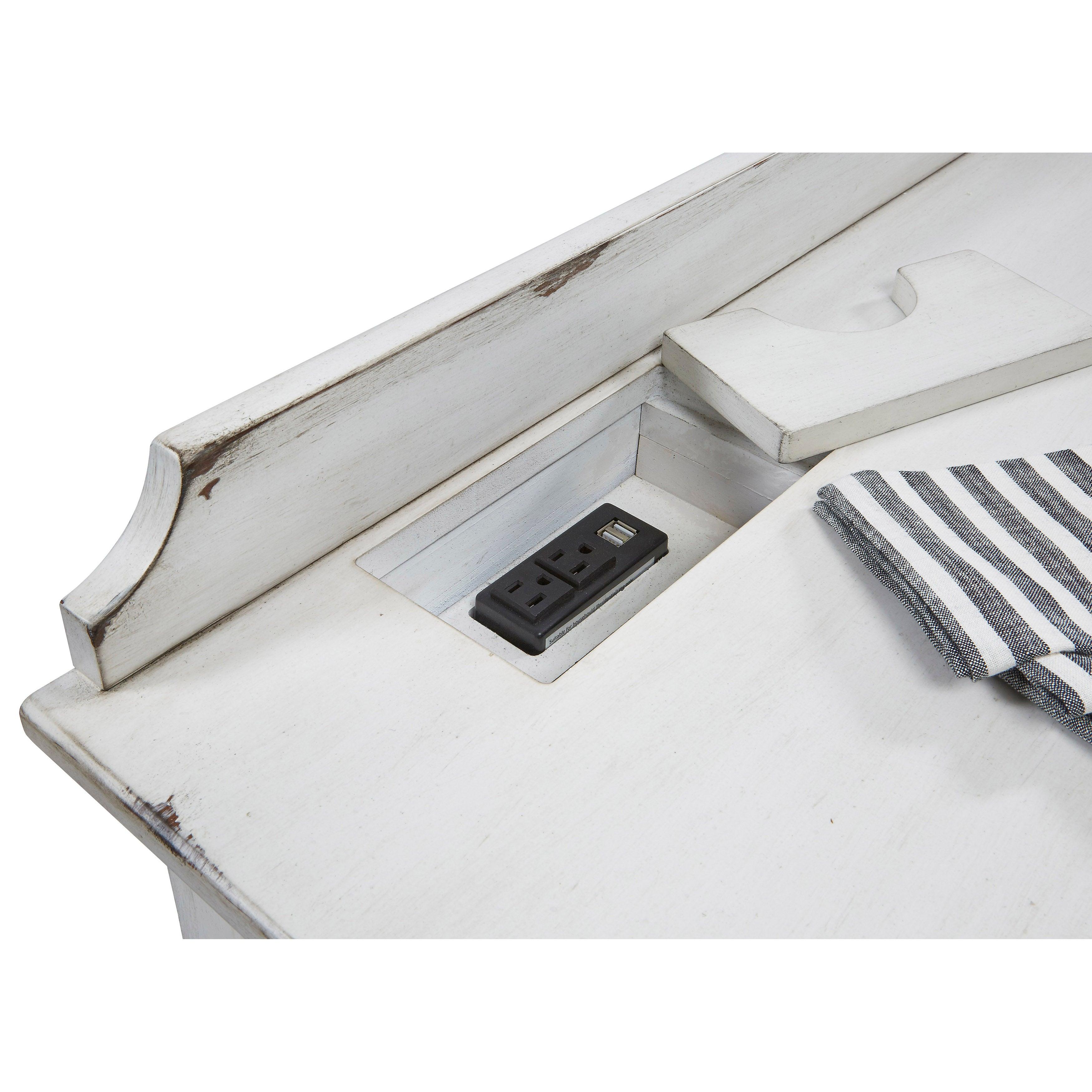 Distressed Sideboard with Storage and USB - Frankwebs