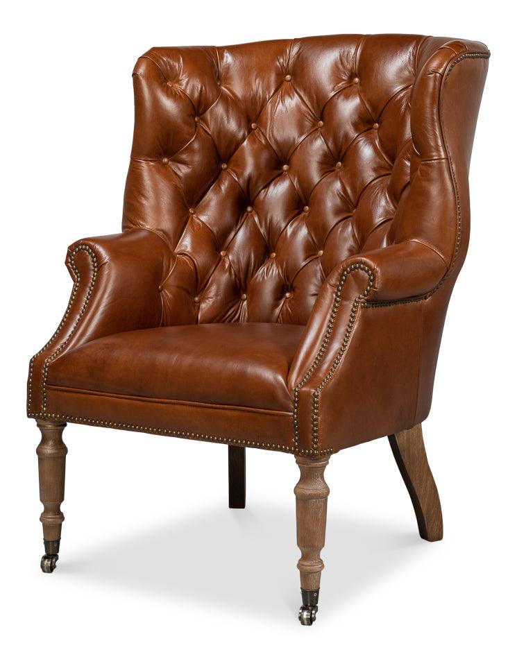 Welsh Leather Chair - Vintage Havana - Frankwebs