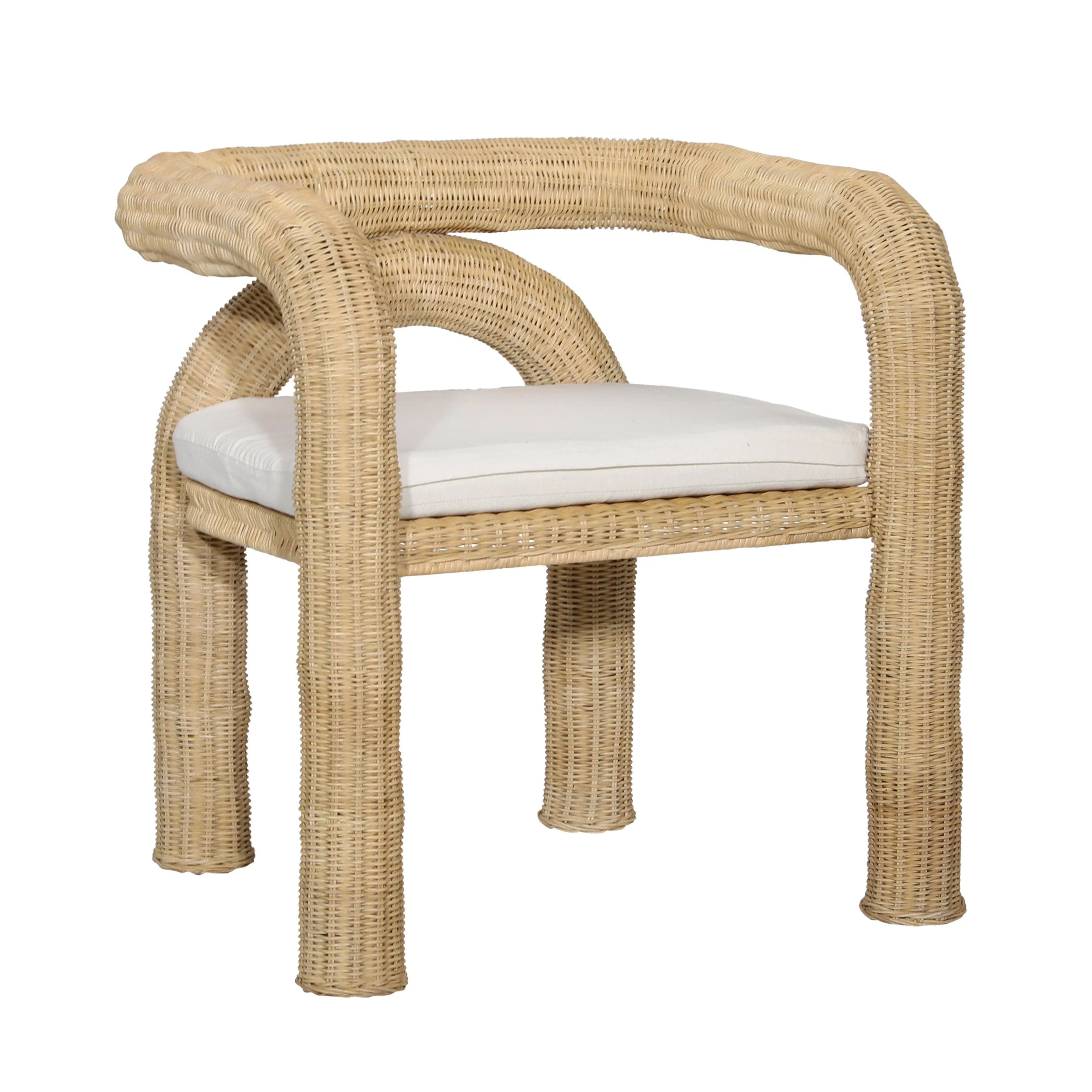 Ernestina Occasional Chair White Natural - Frankwebs