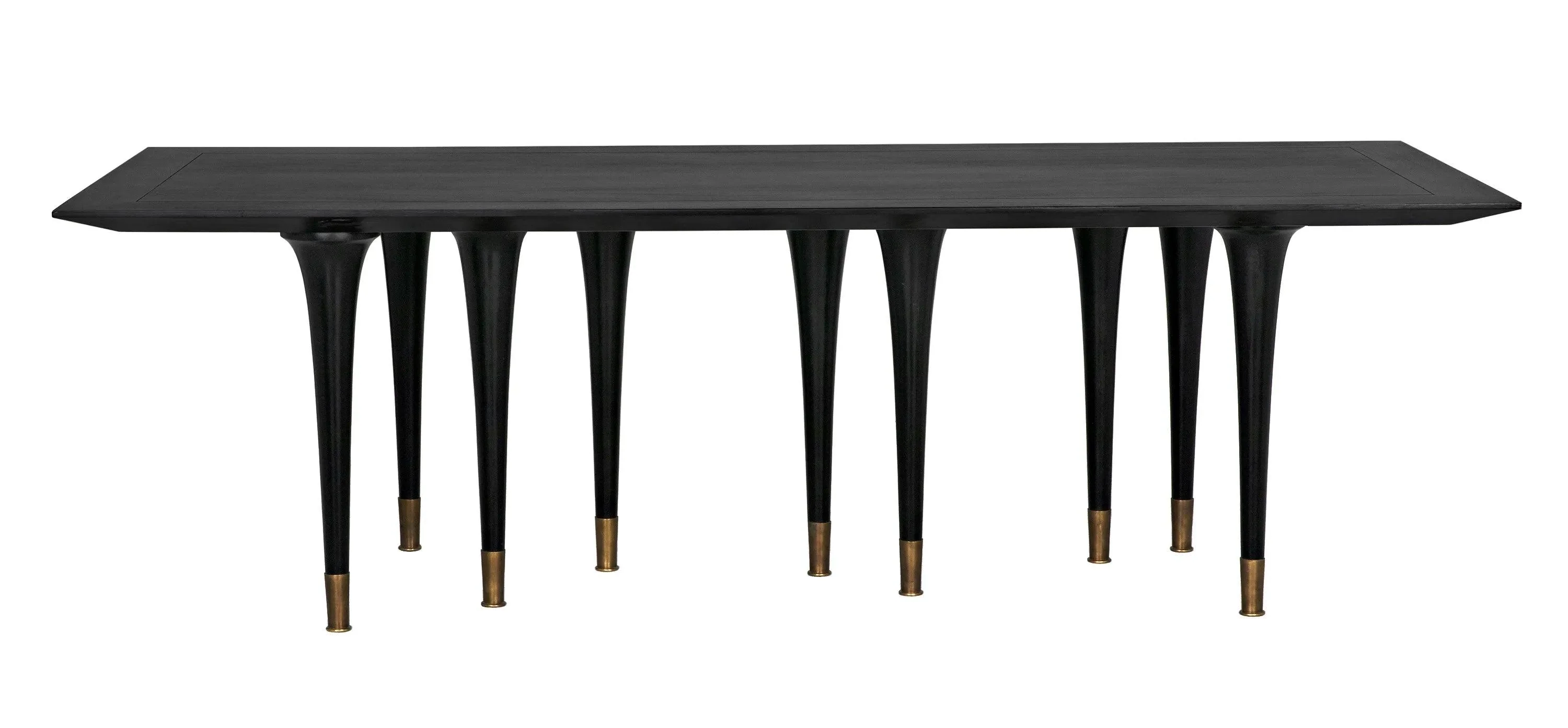 Romeo Dining Table, Hand Rubbed Black - Frankwebs