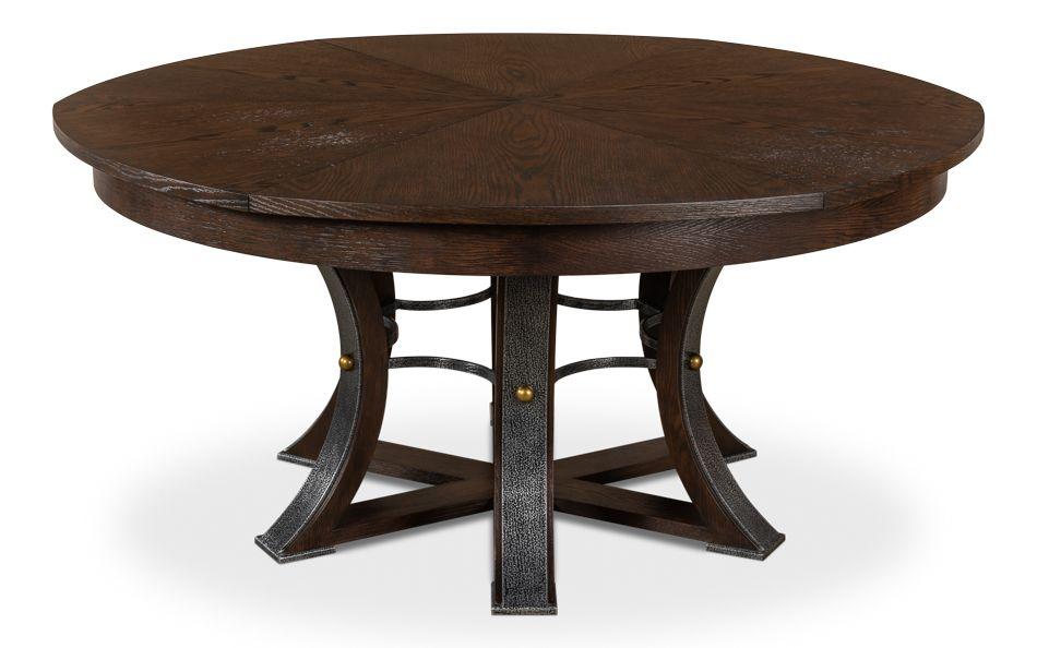 Tower Jupe Dining Table - Lg Burnt Brown - Frankwebs