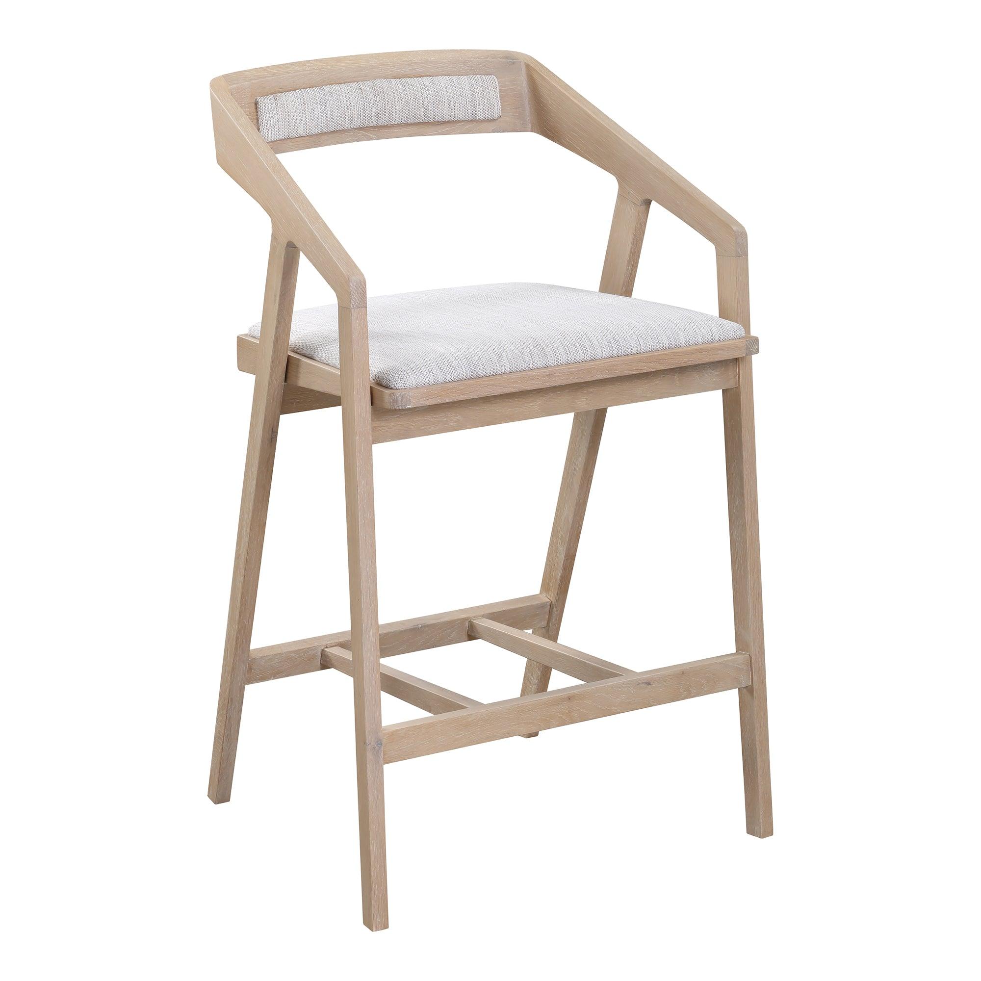 Padma Oak Counter Stool Light Grey - Frankwebs