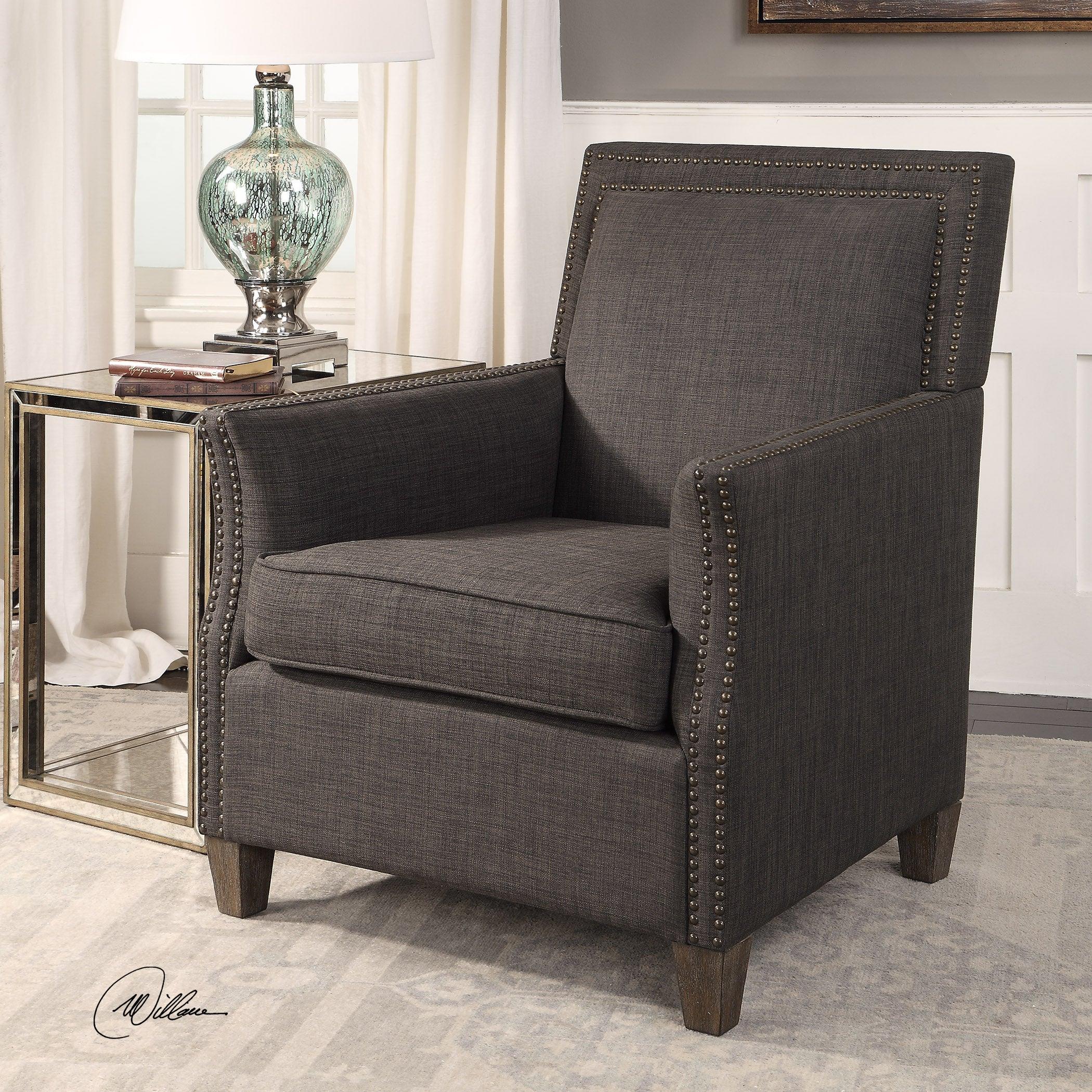 Darick Charcoal Armchair - Frankwebs