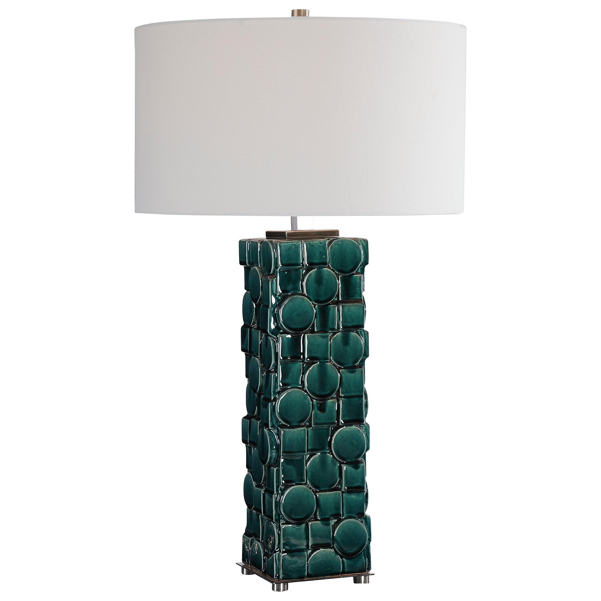 GEOMETRY GREEN TABLE LAMP - Frankwebs