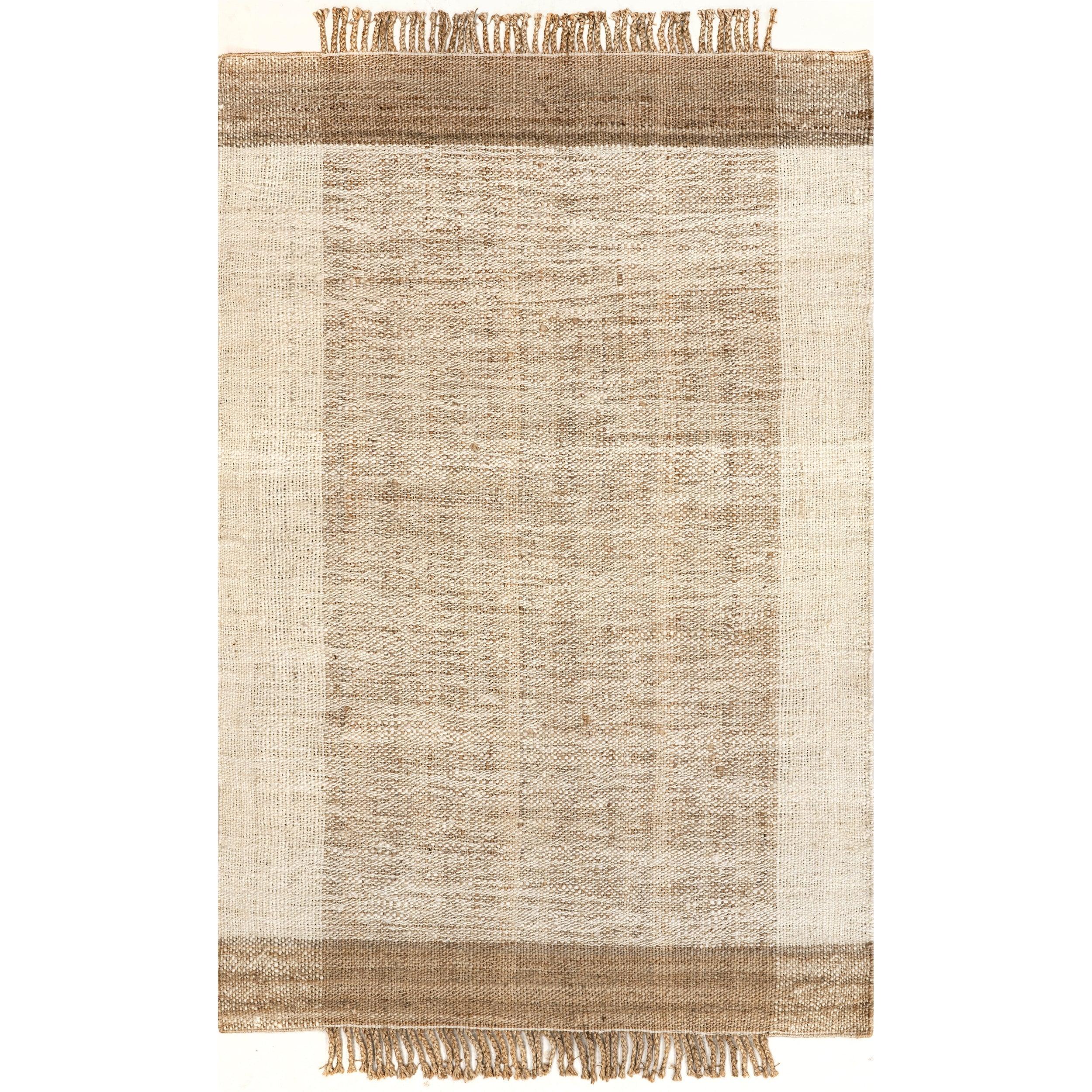 Fletcher Casual Jute Middle Tassel Area Rug - Frankwebs