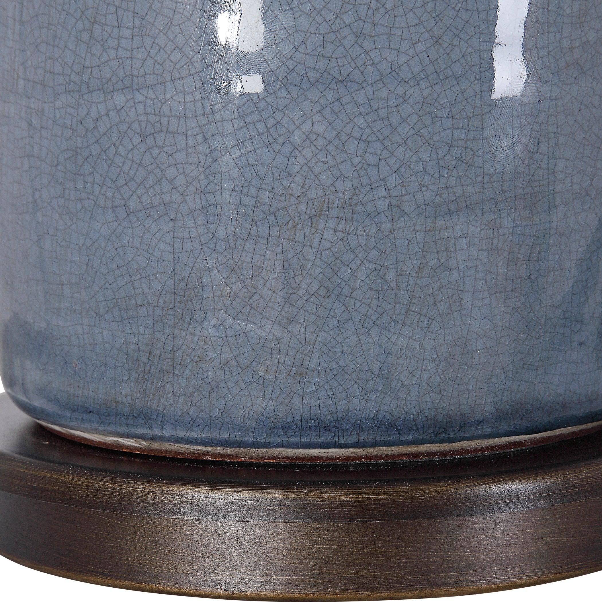 VICENTE SLATE BLUE TABLE LAMP - Frankwebs
