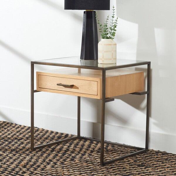 CAELAN GLASS SIDE TABLE - Frankwebs
