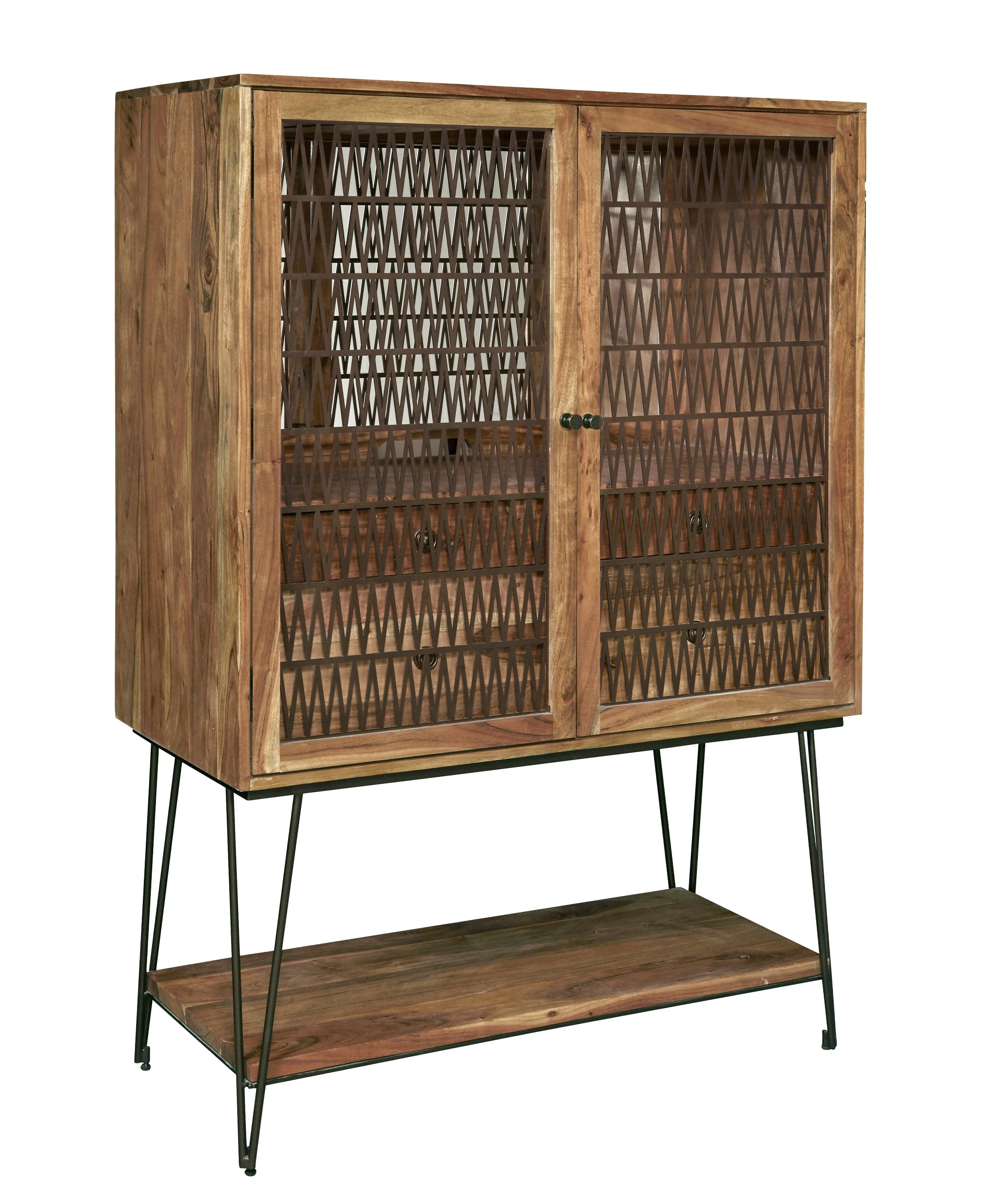 2-Door Bar Cabinet with Storage Drawers - Frankwebs
