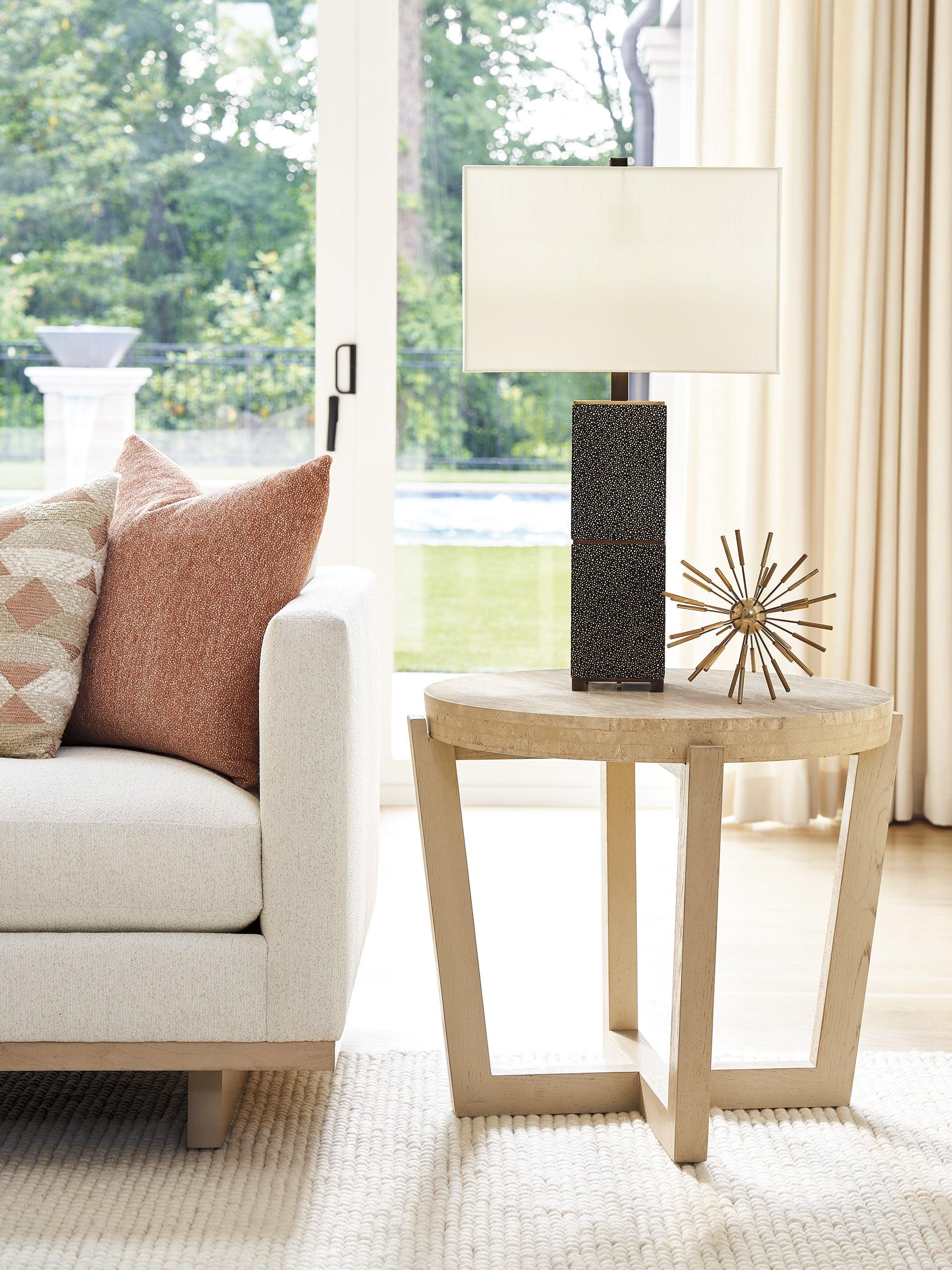 Sunset Key Shasta Round Lamp Table - Frankwebs