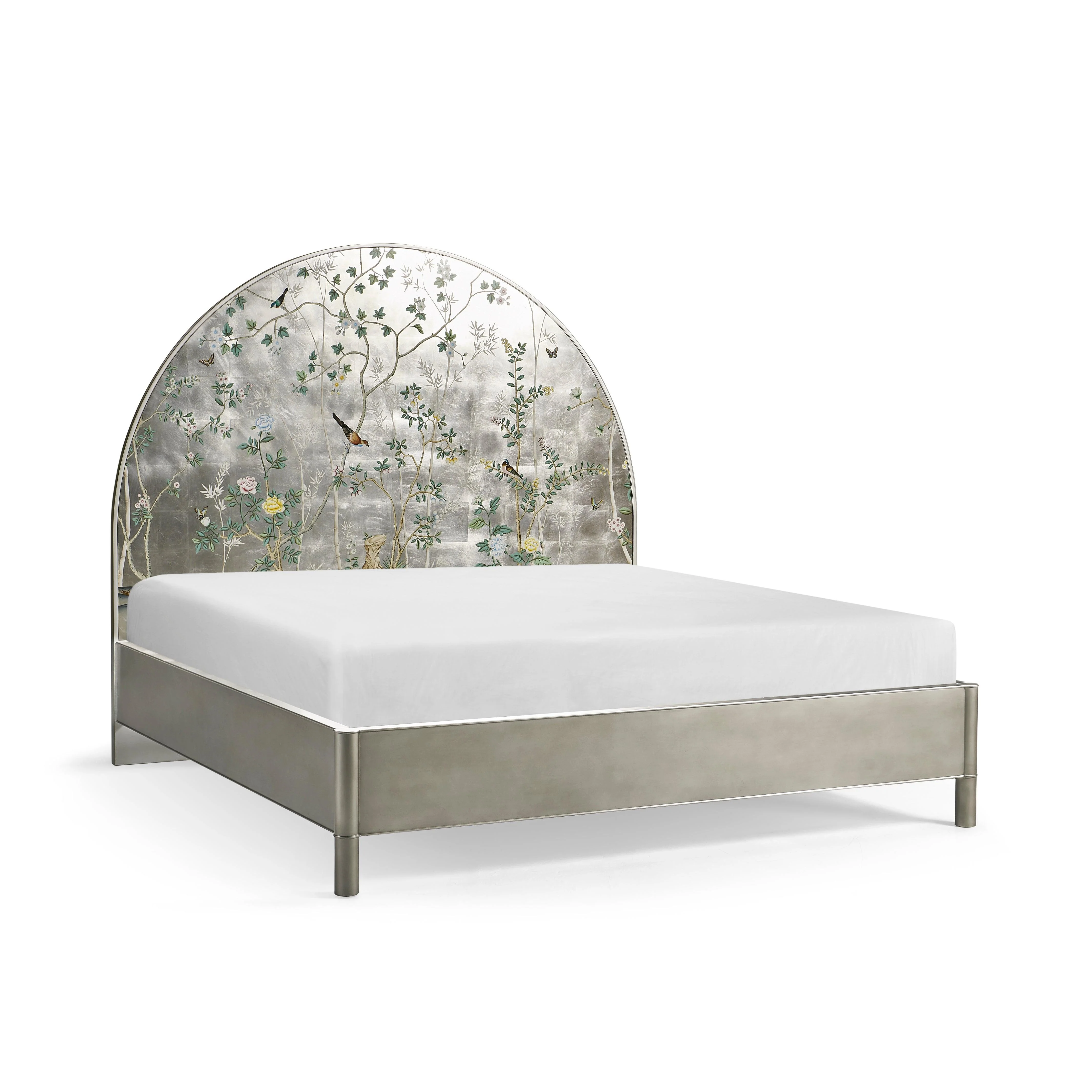 Shimmering Moon Half Round King Panel Bed - Frankwebs