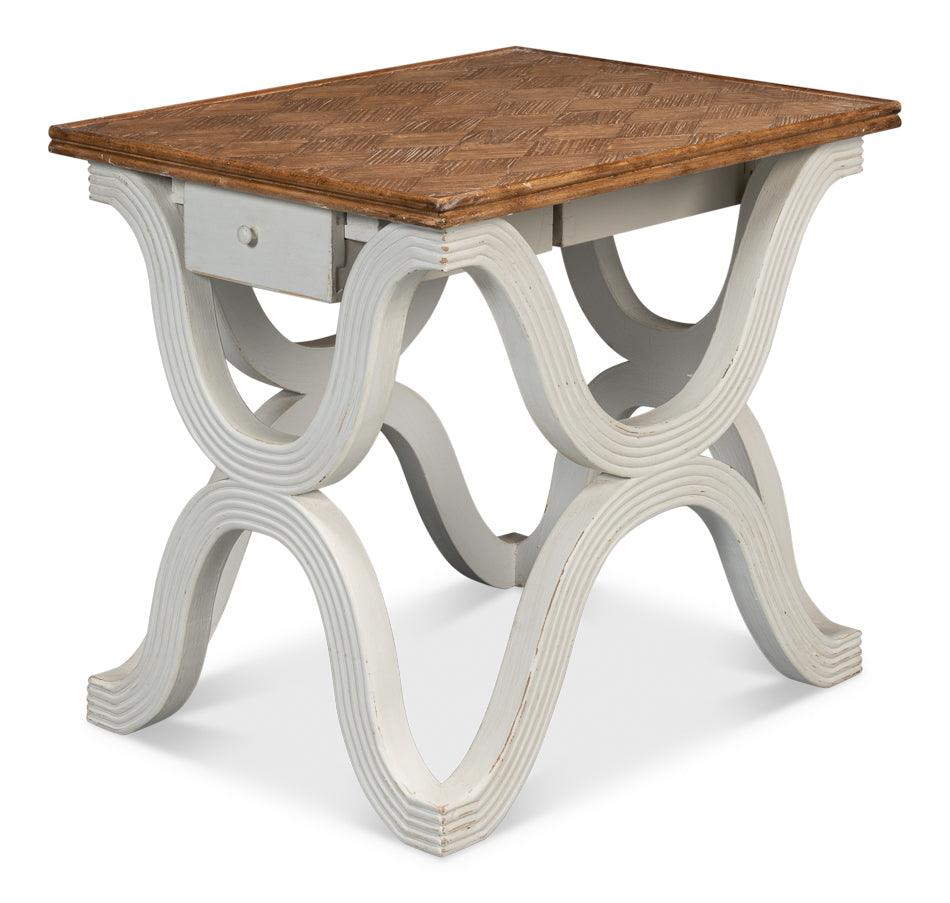 Wavy Side Table - Antique White - Frankwebs