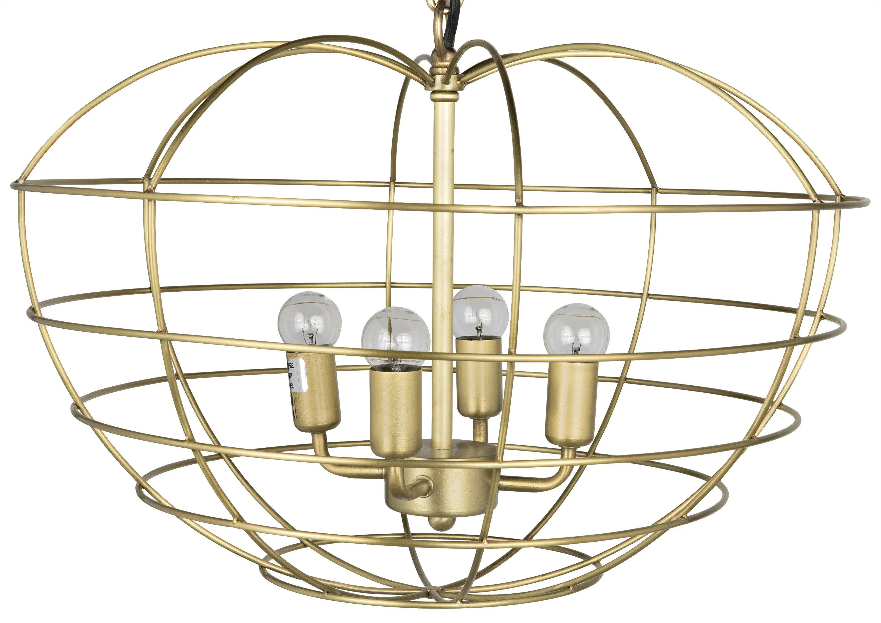 Mo Pendant, Metal with Brass Finish - Frankwebs
