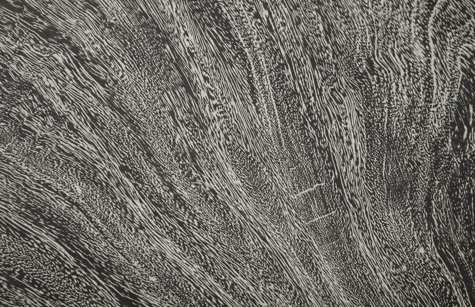 Smoothed Counter Stool, Chamcha Wood, Gray Stone, Oval - Frankwebs