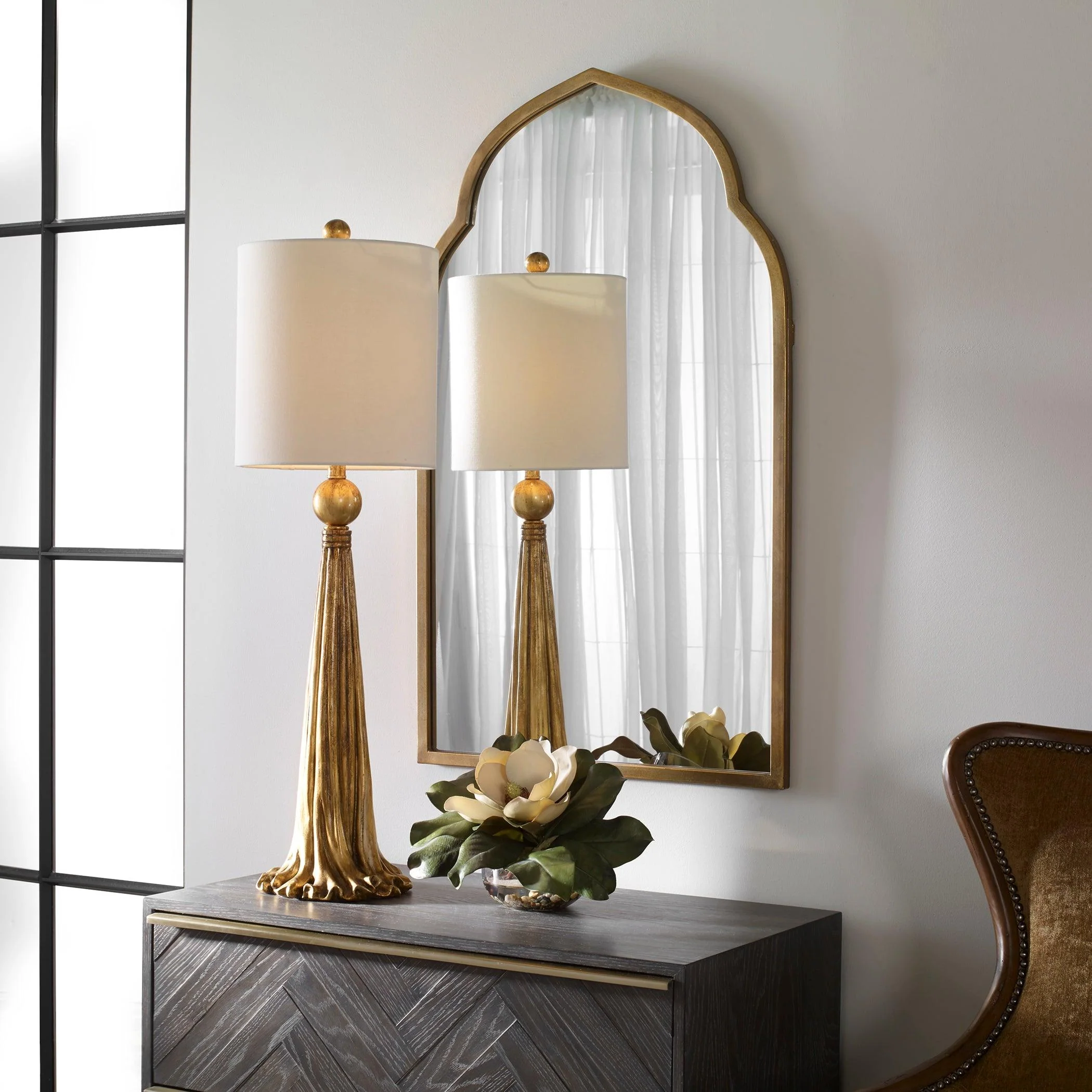 KENITRA GOLD ARCH MIRROR - Frankwebs