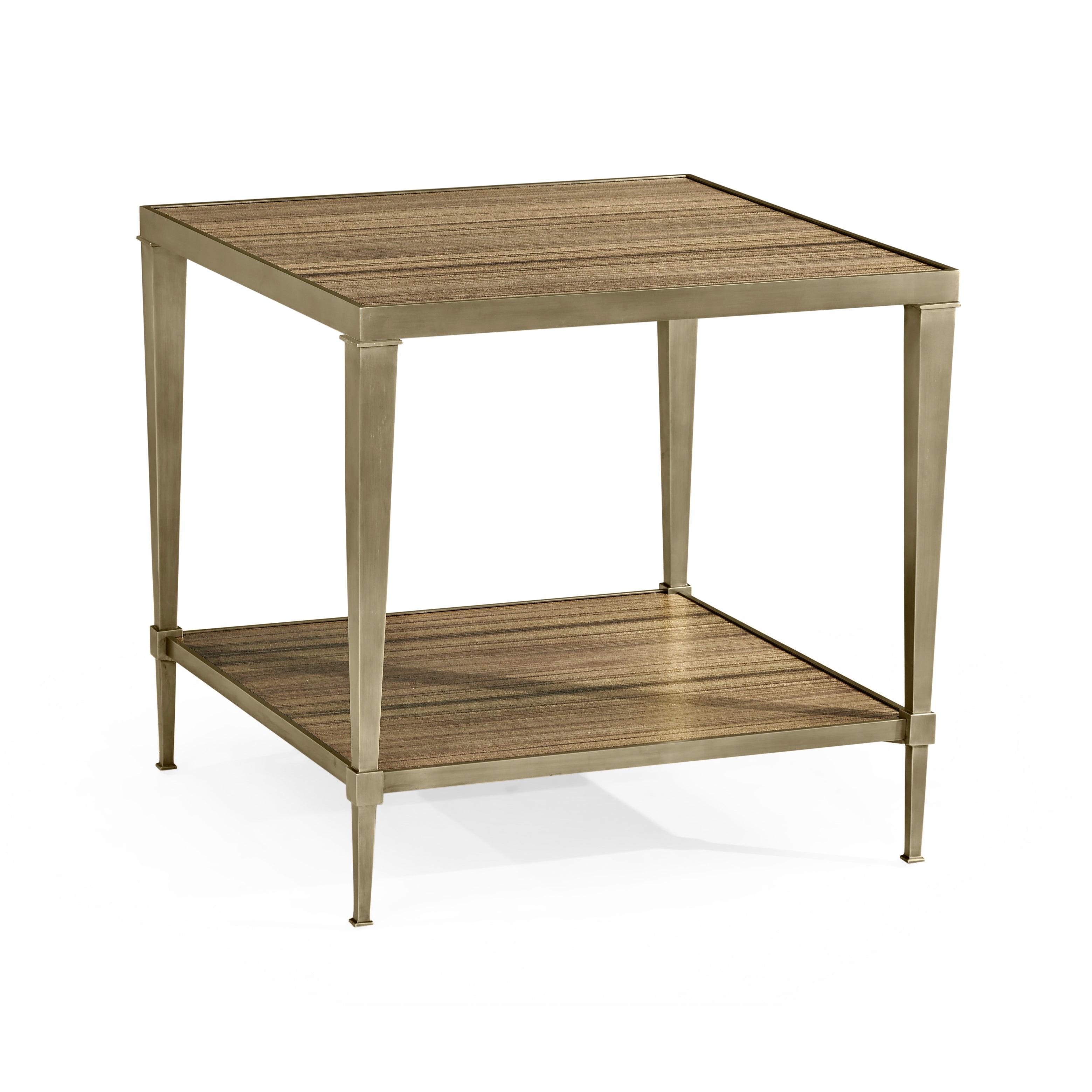 Hamilton Square Golden Amber Lamp Table - Frankwebs