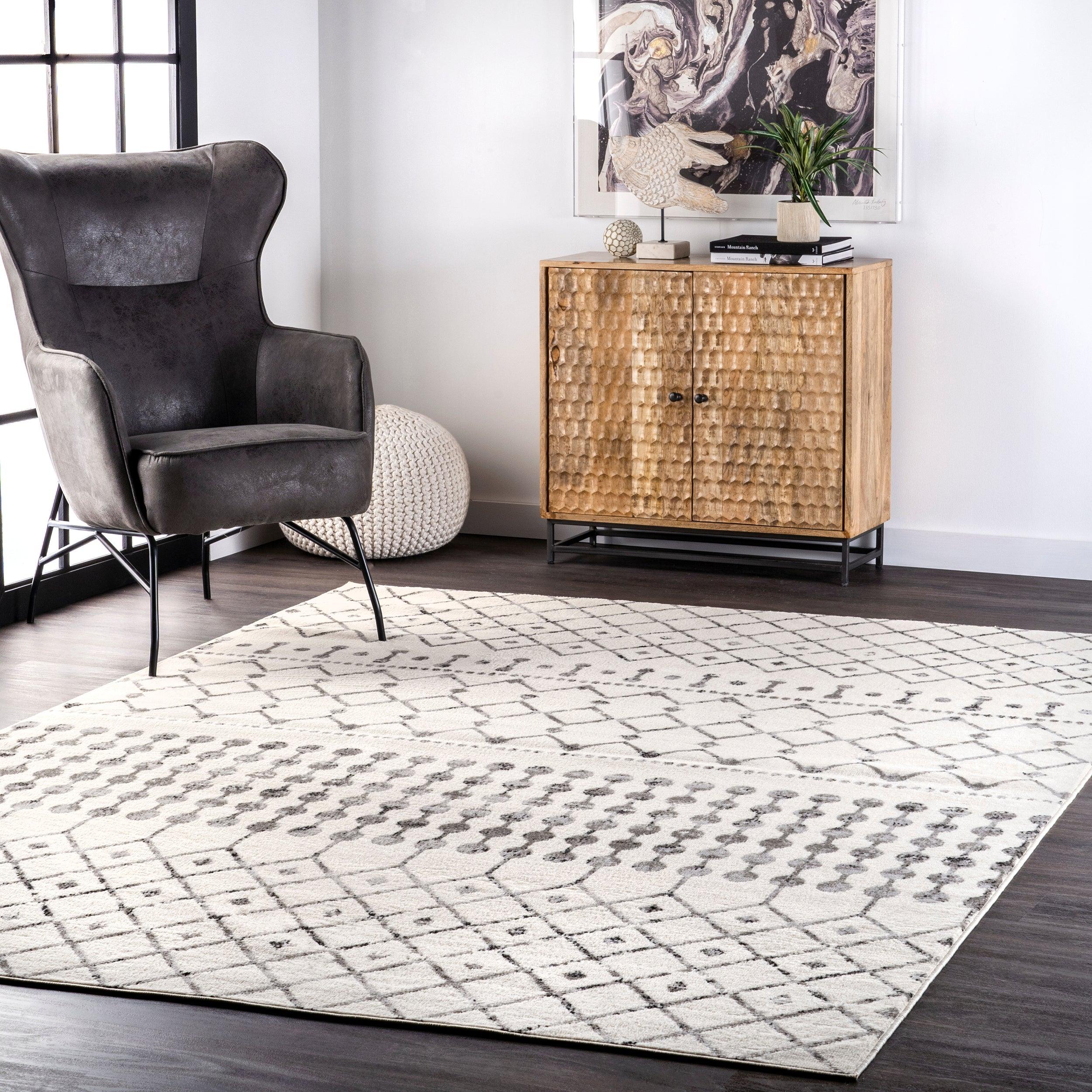 Zola Geometric Moroccan Area Rug - Frankwebs