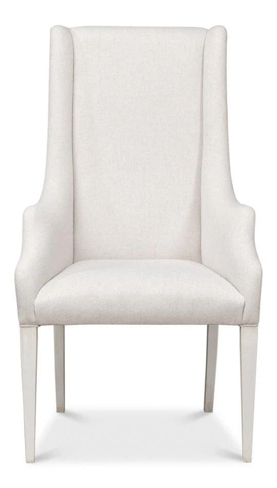 Captains Chair Cortina White Cream Fabrc - Frankwebs