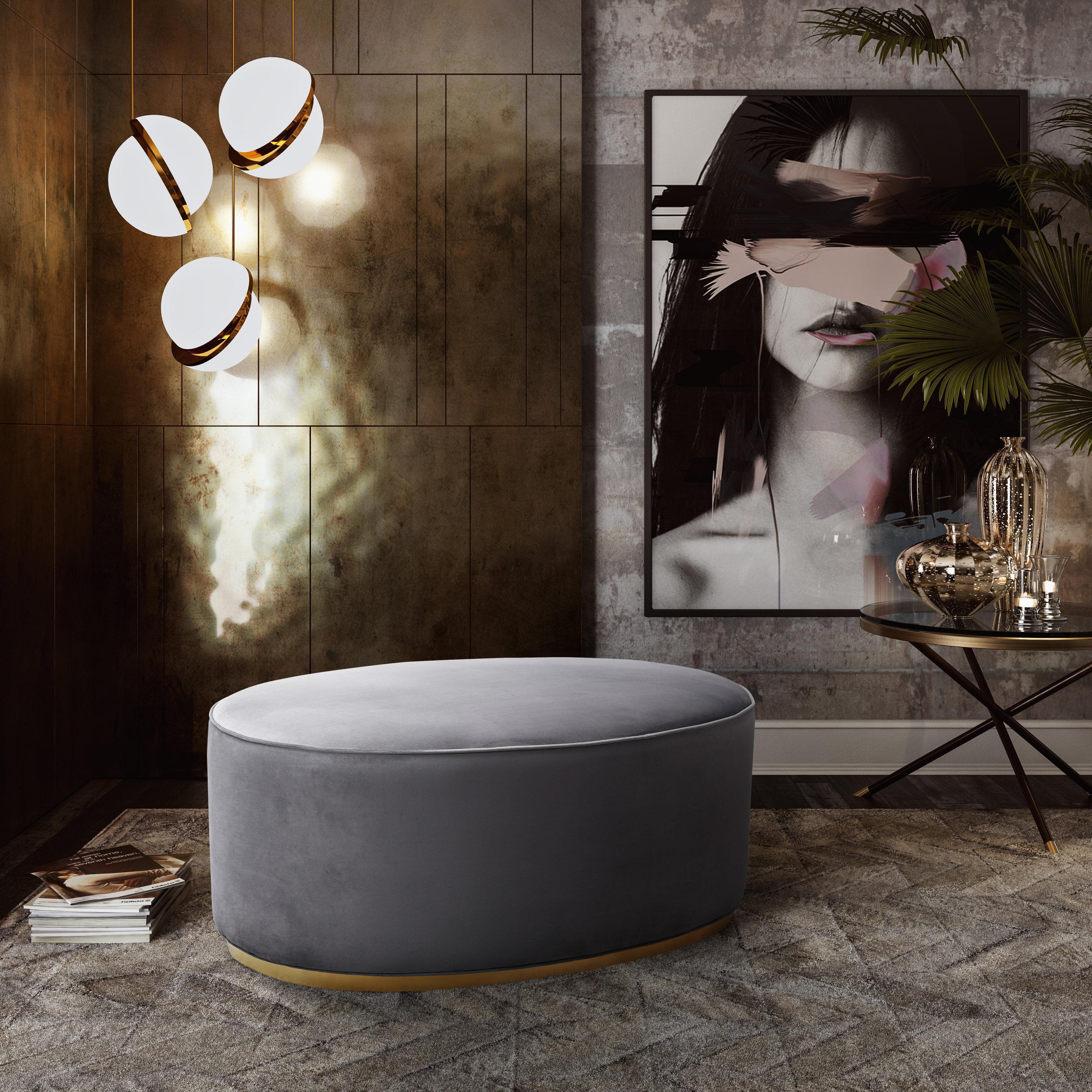 Scarlett Grey Ottoman - Frankwebs