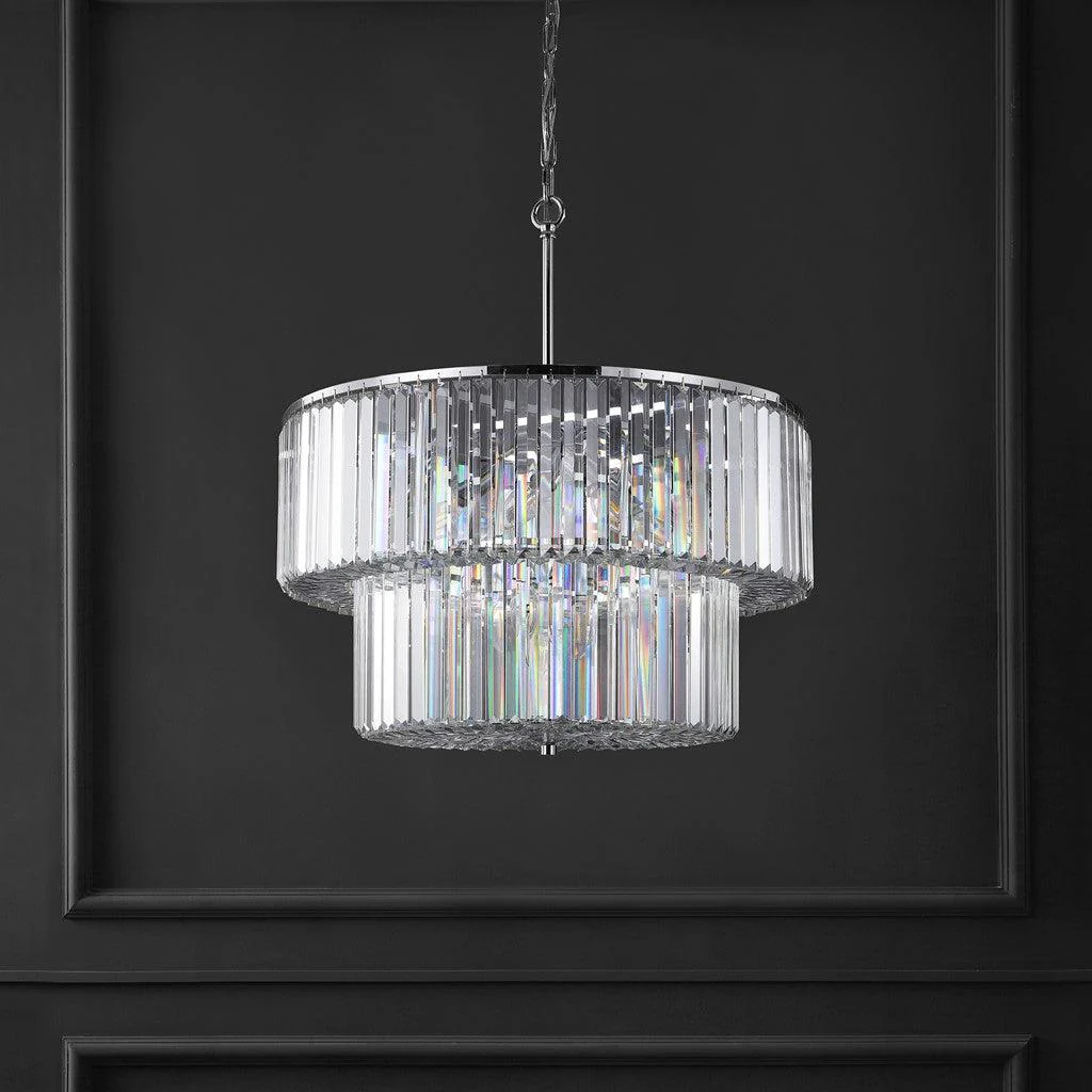VIVIANN CRYSTAL 2 TIER CHANDELIER - Frankwebs