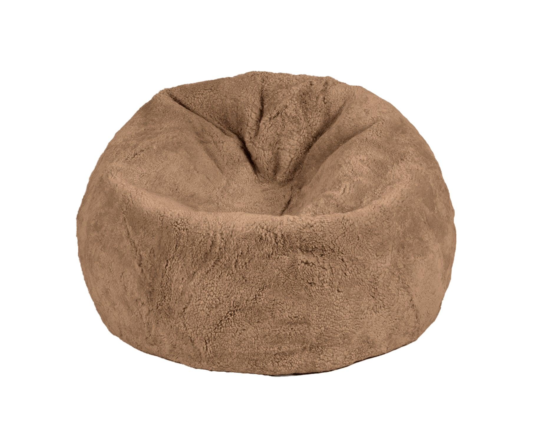 Shorn Curly Sheepskin Beanbag - Frankwebs
